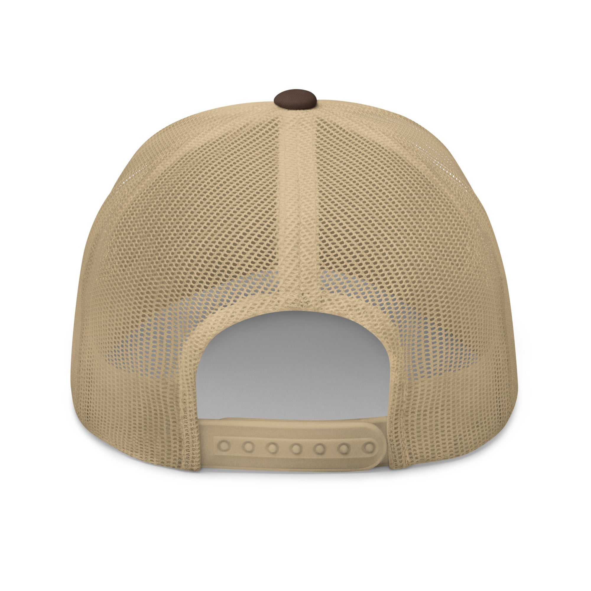 Two-Tone Retro Trucker Cap Three Palm Trees