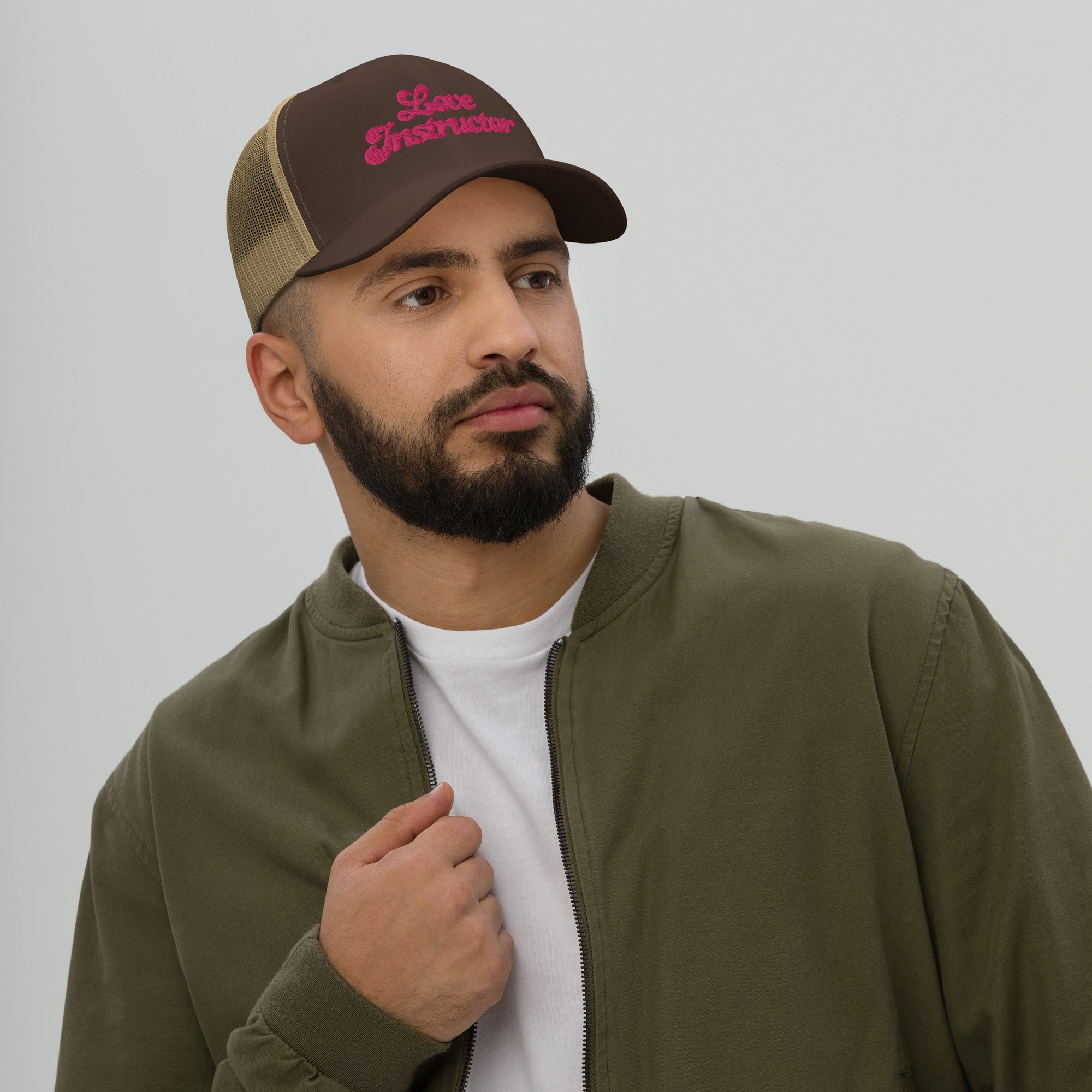 Two-Tone Retro Trucker Cap Love instructor