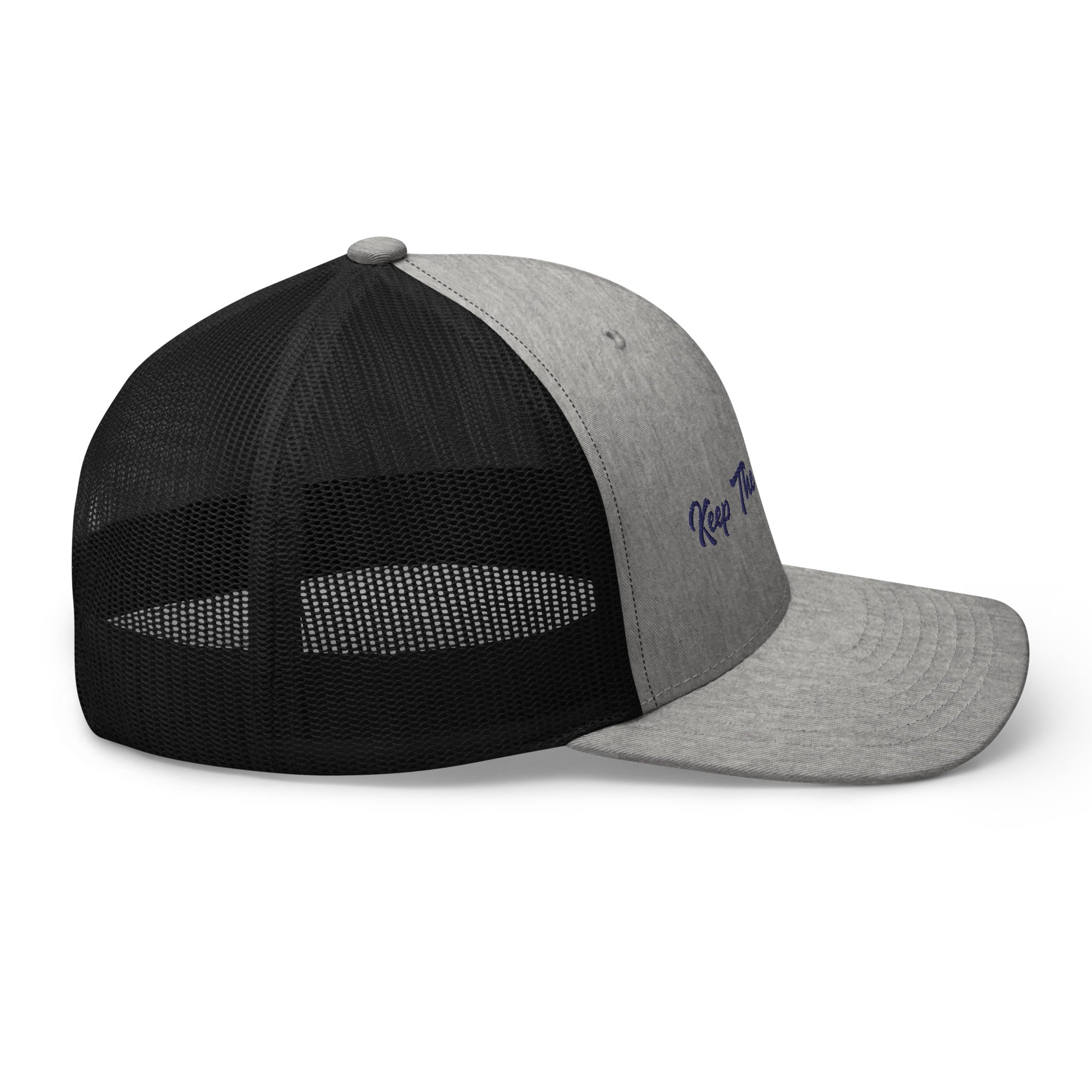 Two-Tone Retro Trucker Cap Keep The Sea Clean Navy