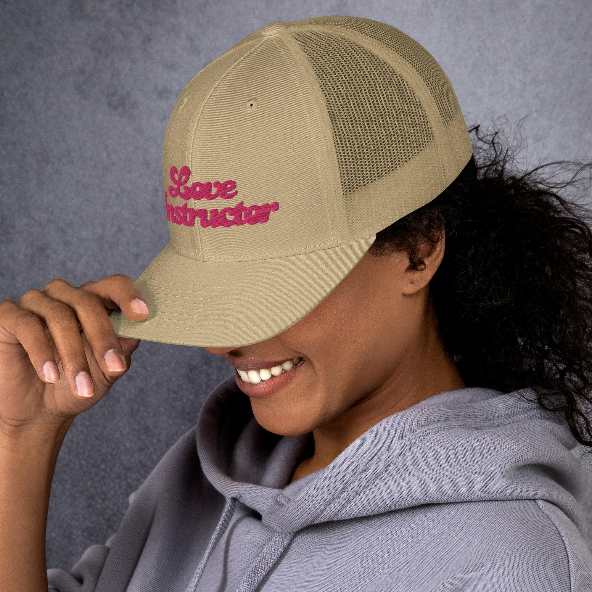 Casquette trucker rétro Love instructor