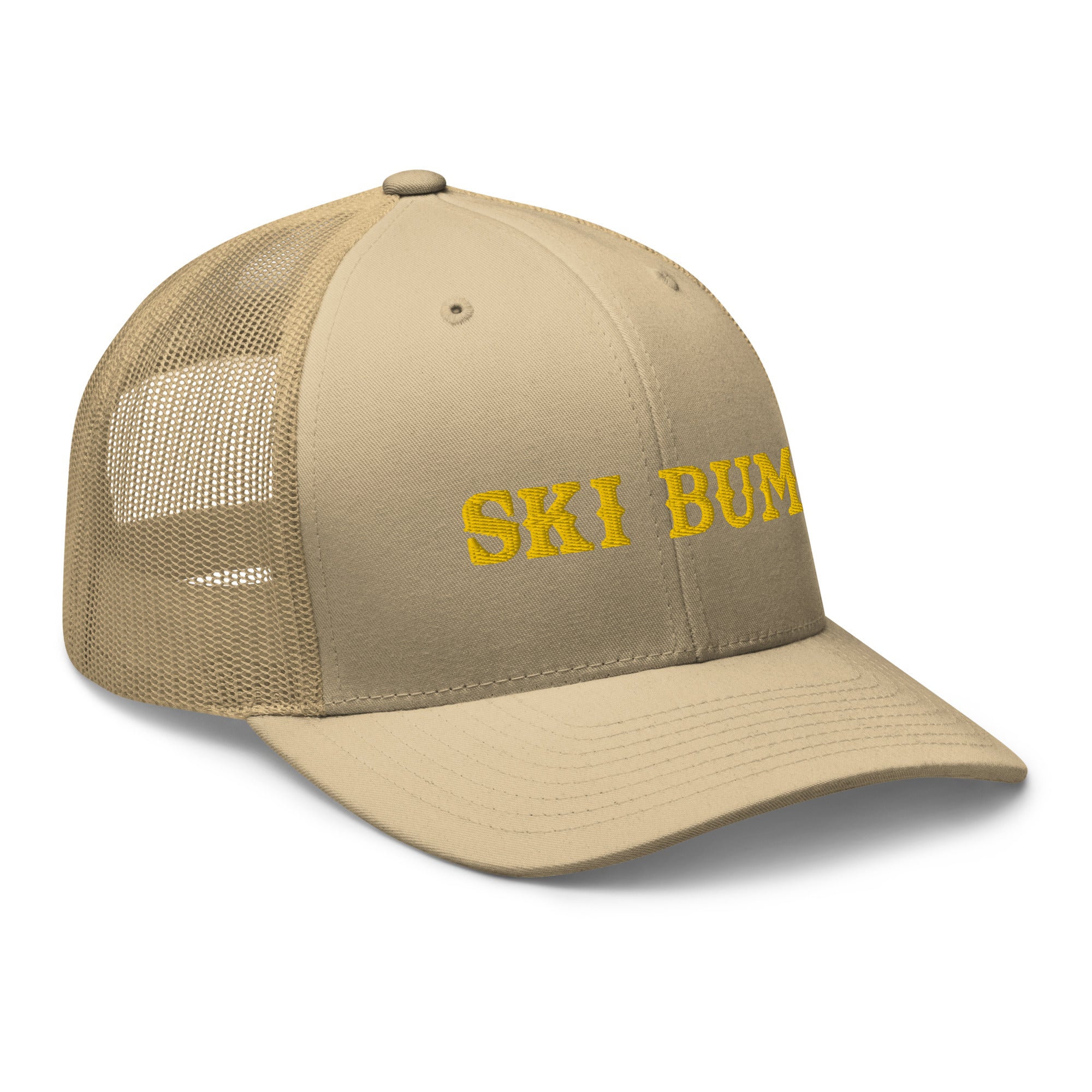 Casquette trucker rétro Ski Bum Gold