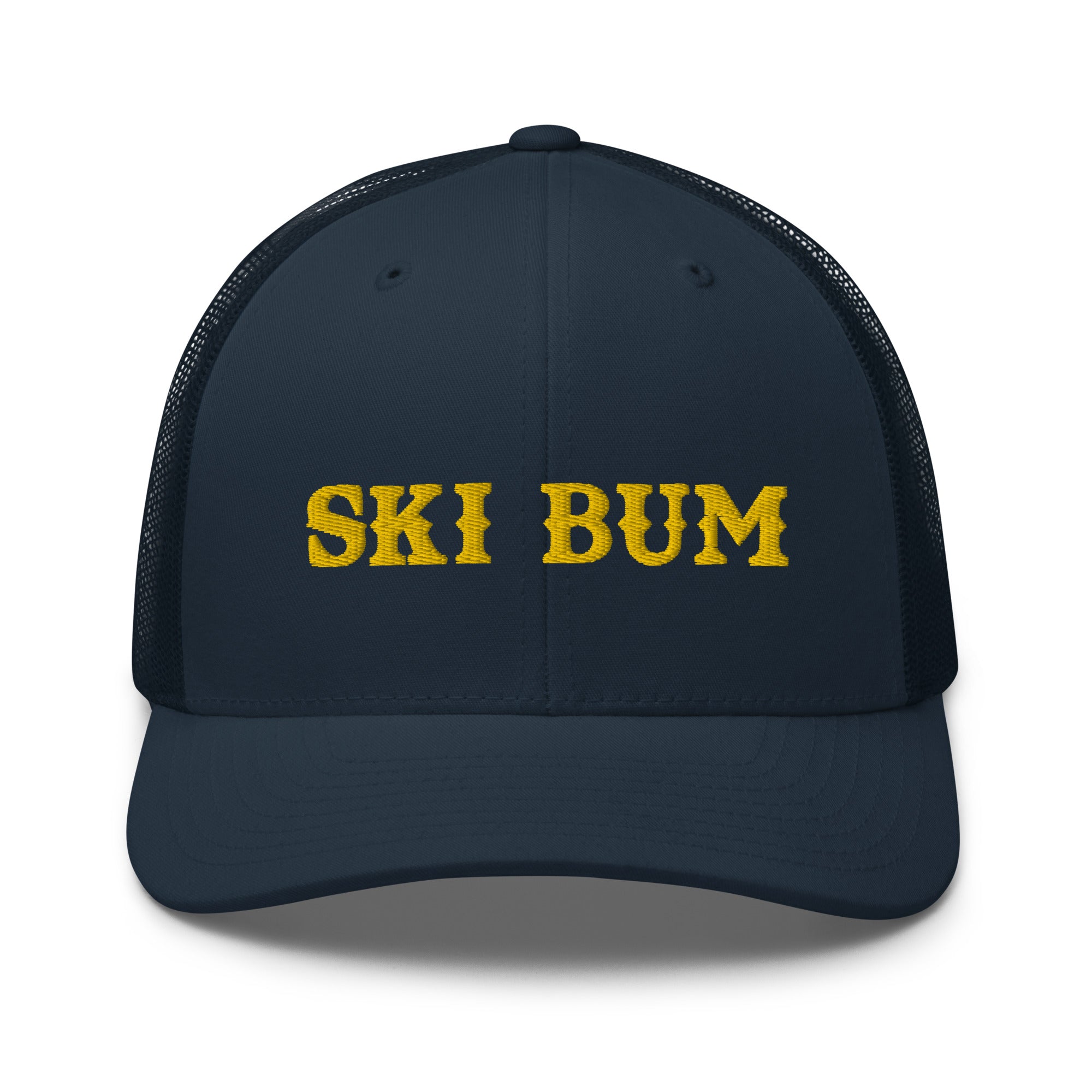 Casquette trucker rétro Ski Bum Gold