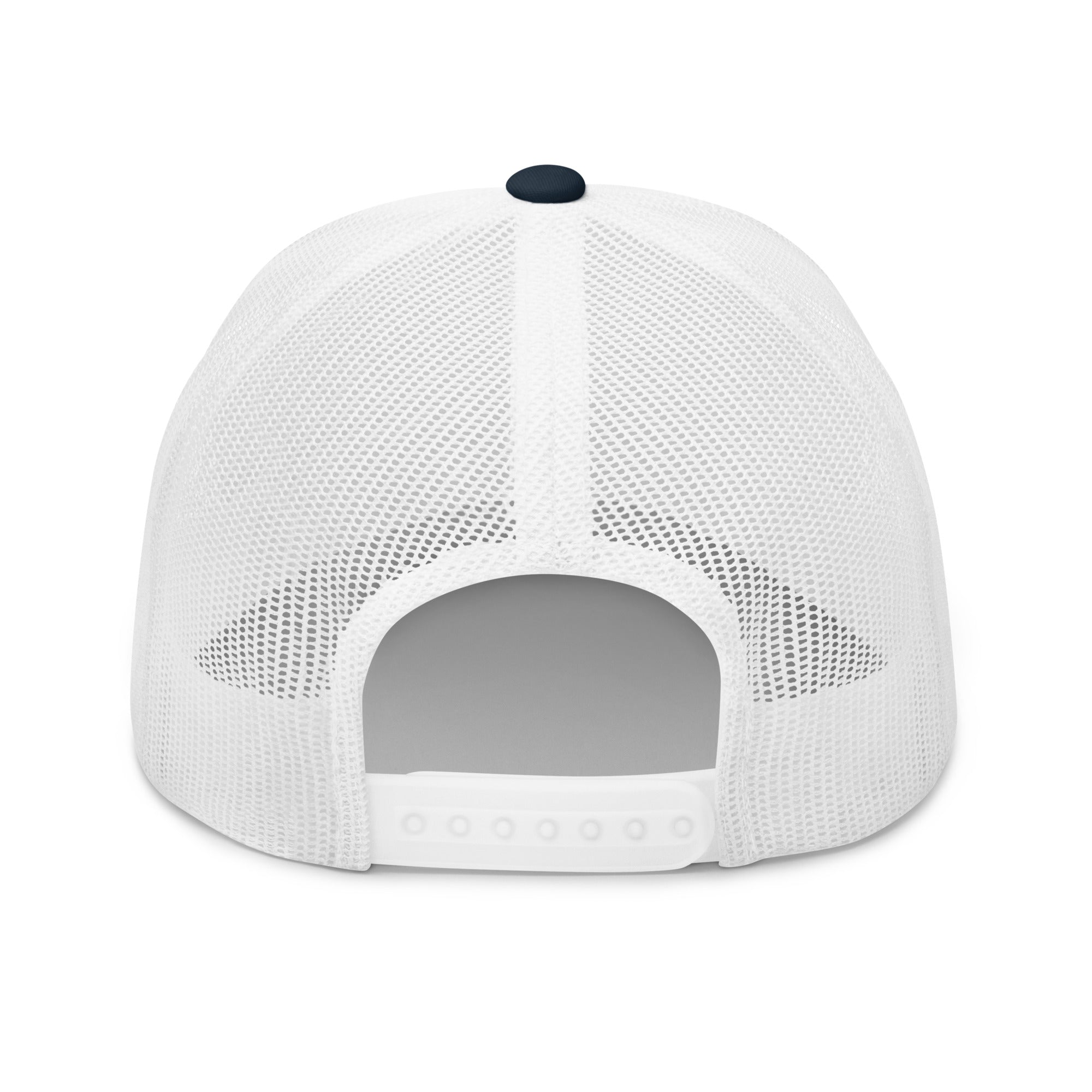 Casquette trucker rétro bicolore Home is where you park it white