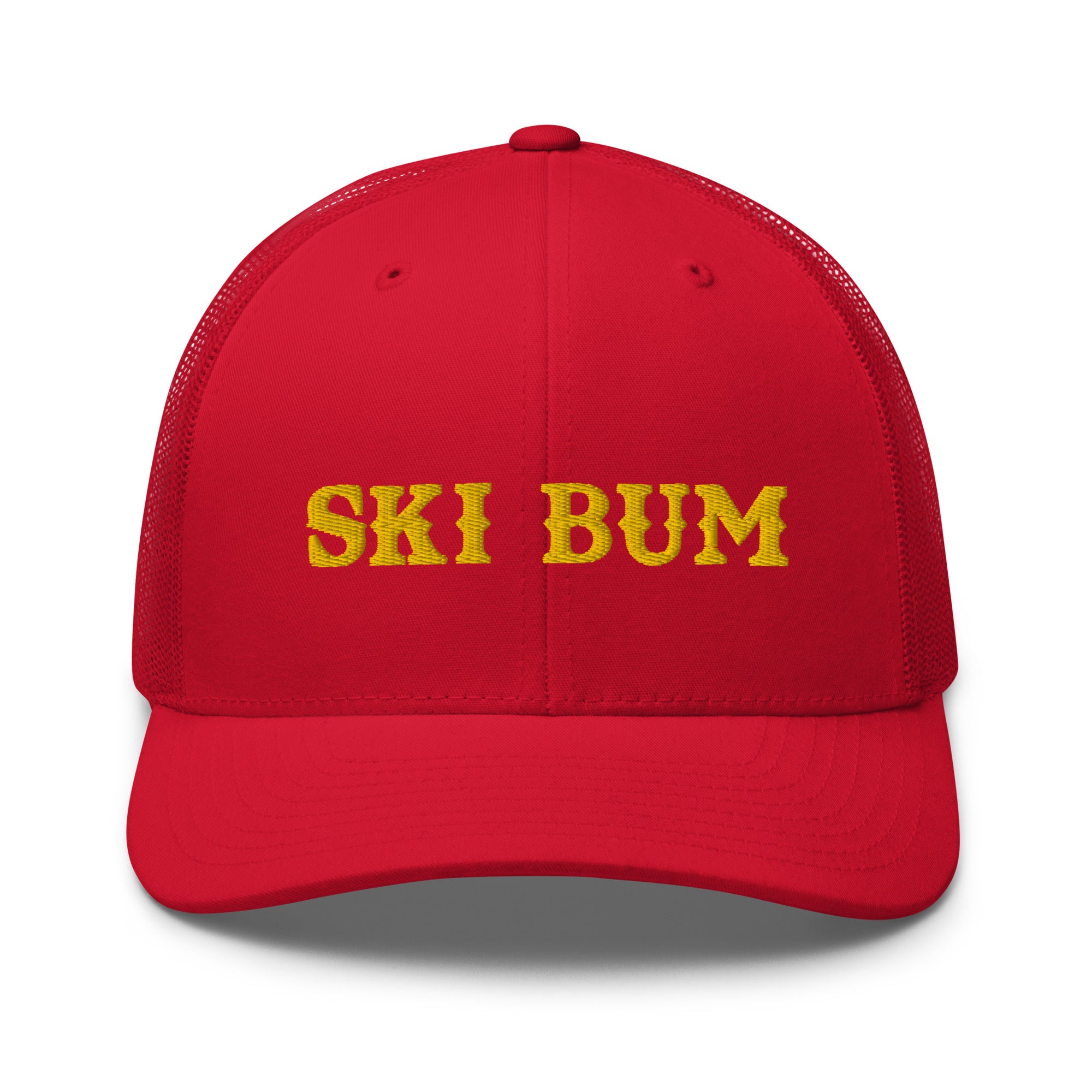 Casquette trucker rétro Ski Bum Gold