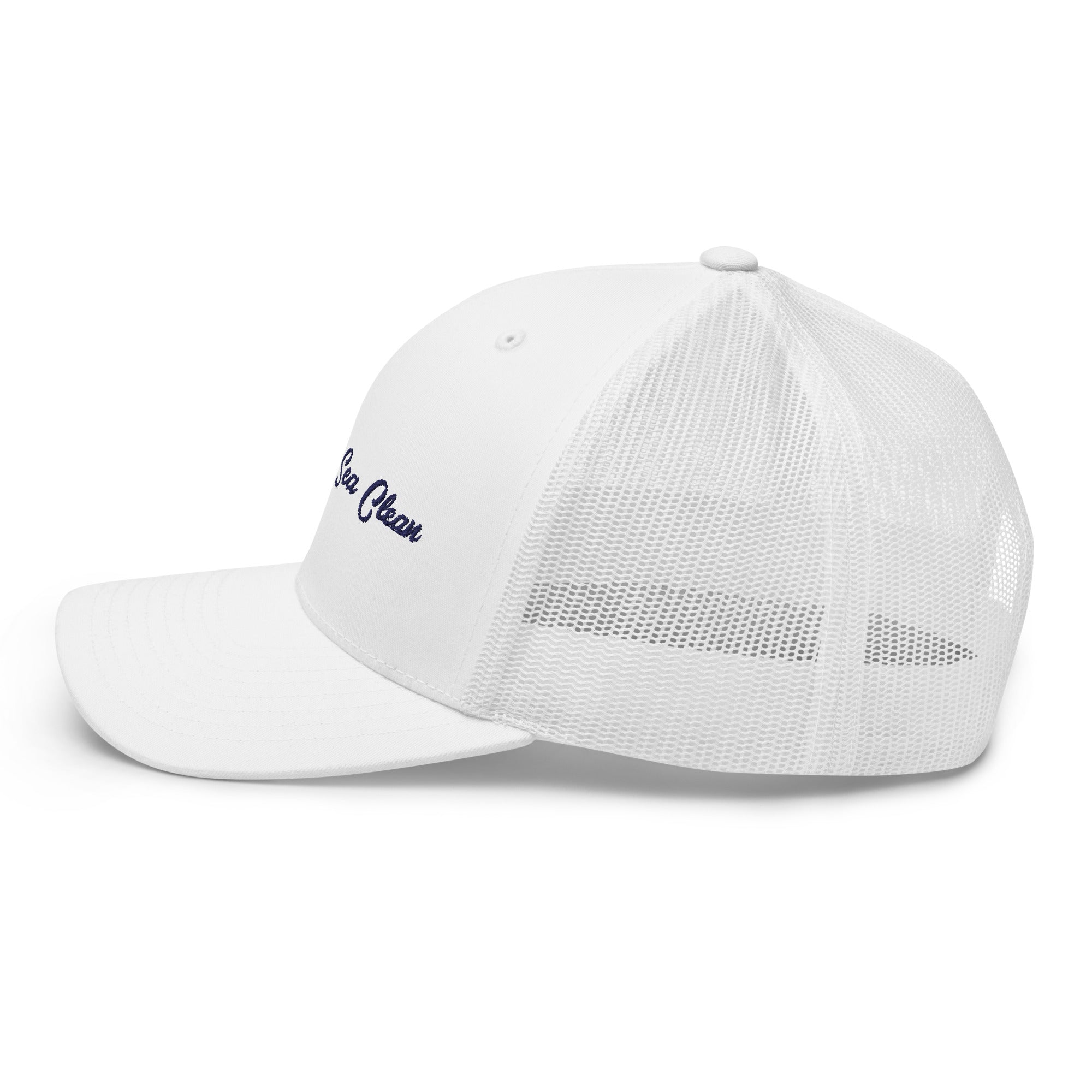 Retro Trucker Cap Keep The Sea Clean Navy