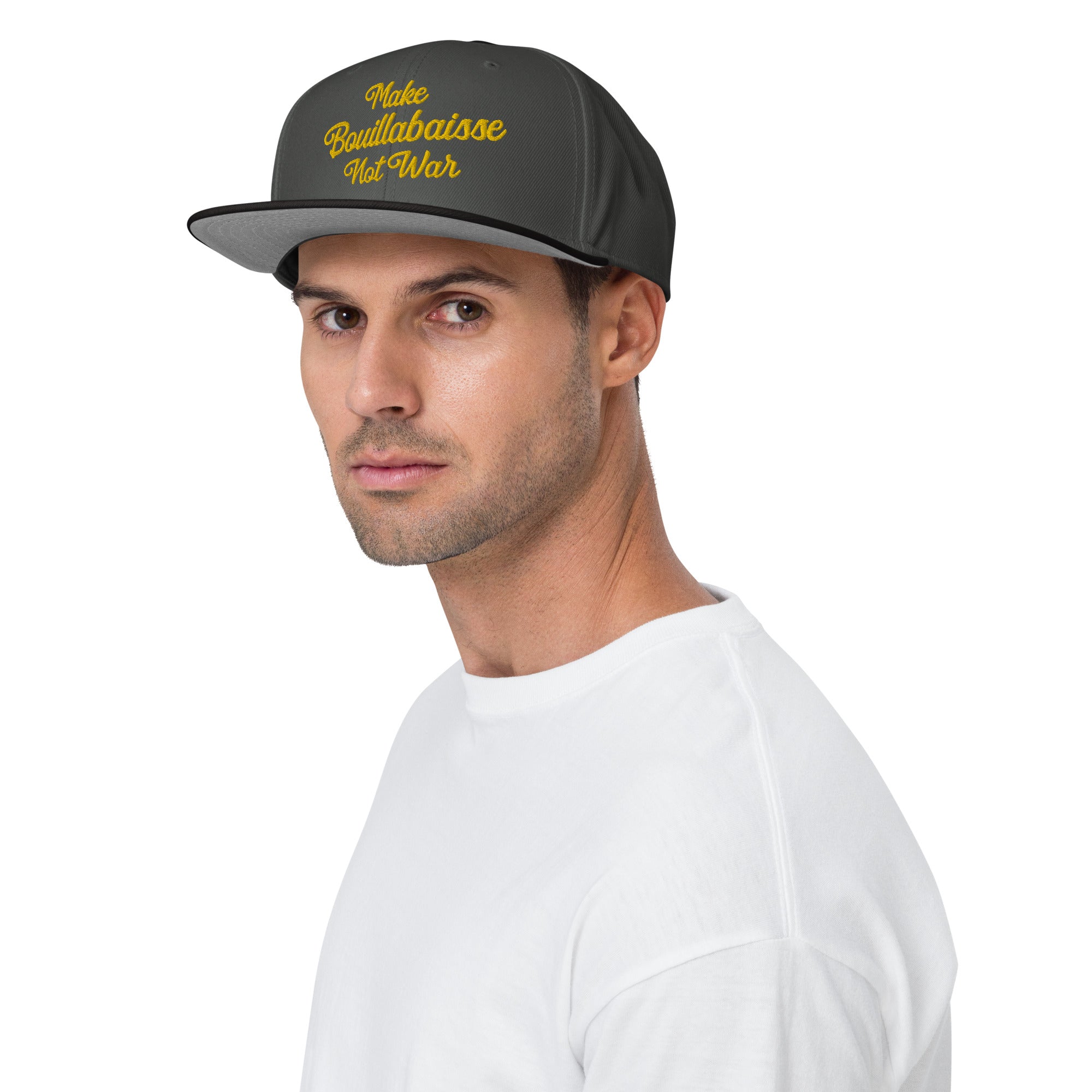 Two-Tone Snapback Otto Cap Make Bouillabaisse Not War