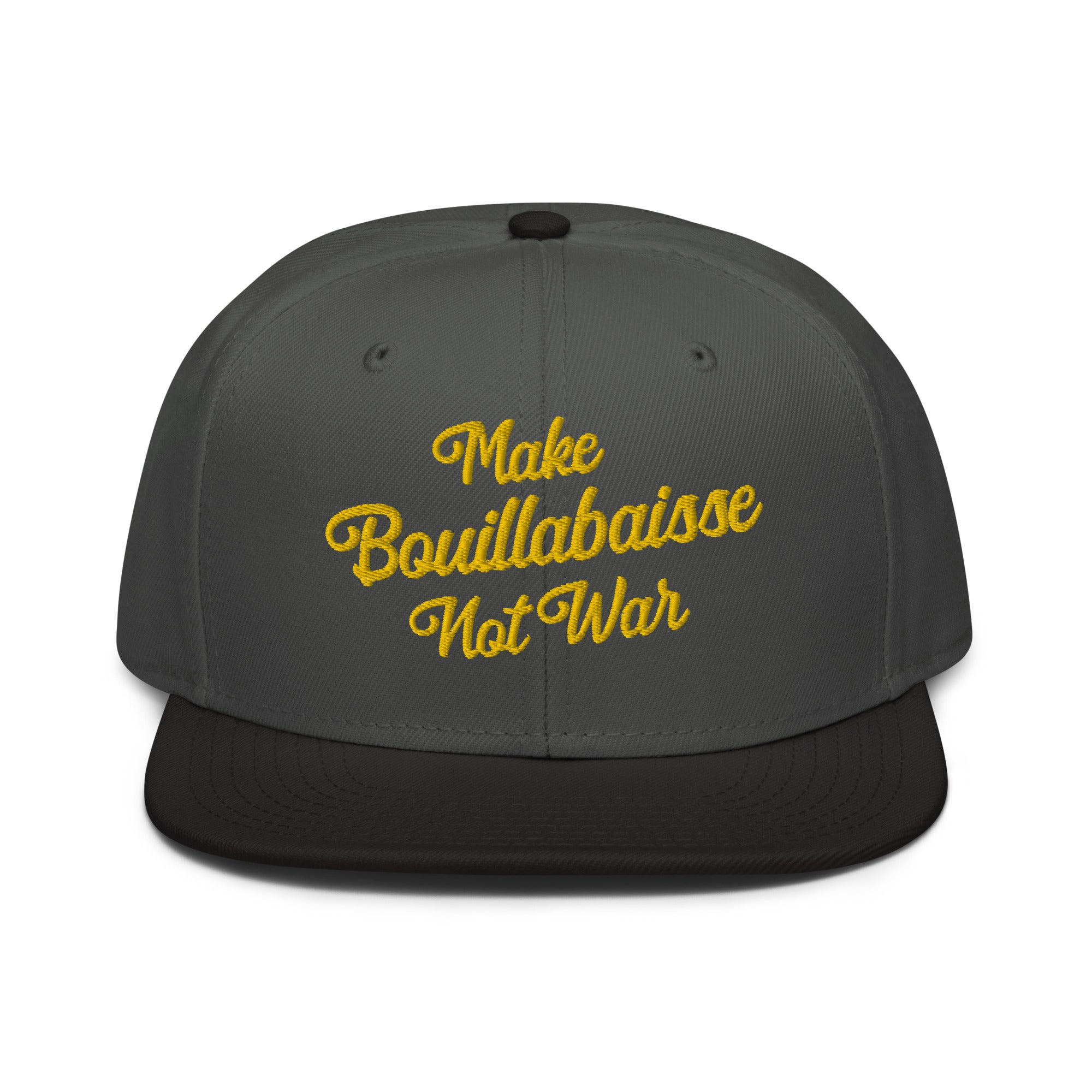 Two-Tone Snapback Otto Cap Make Bouillabaisse Not War