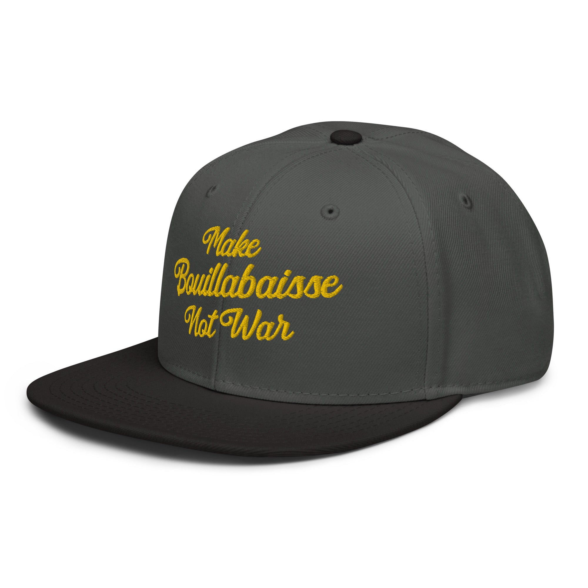 Two-Tone Snapback Otto Cap Make Bouillabaisse Not War