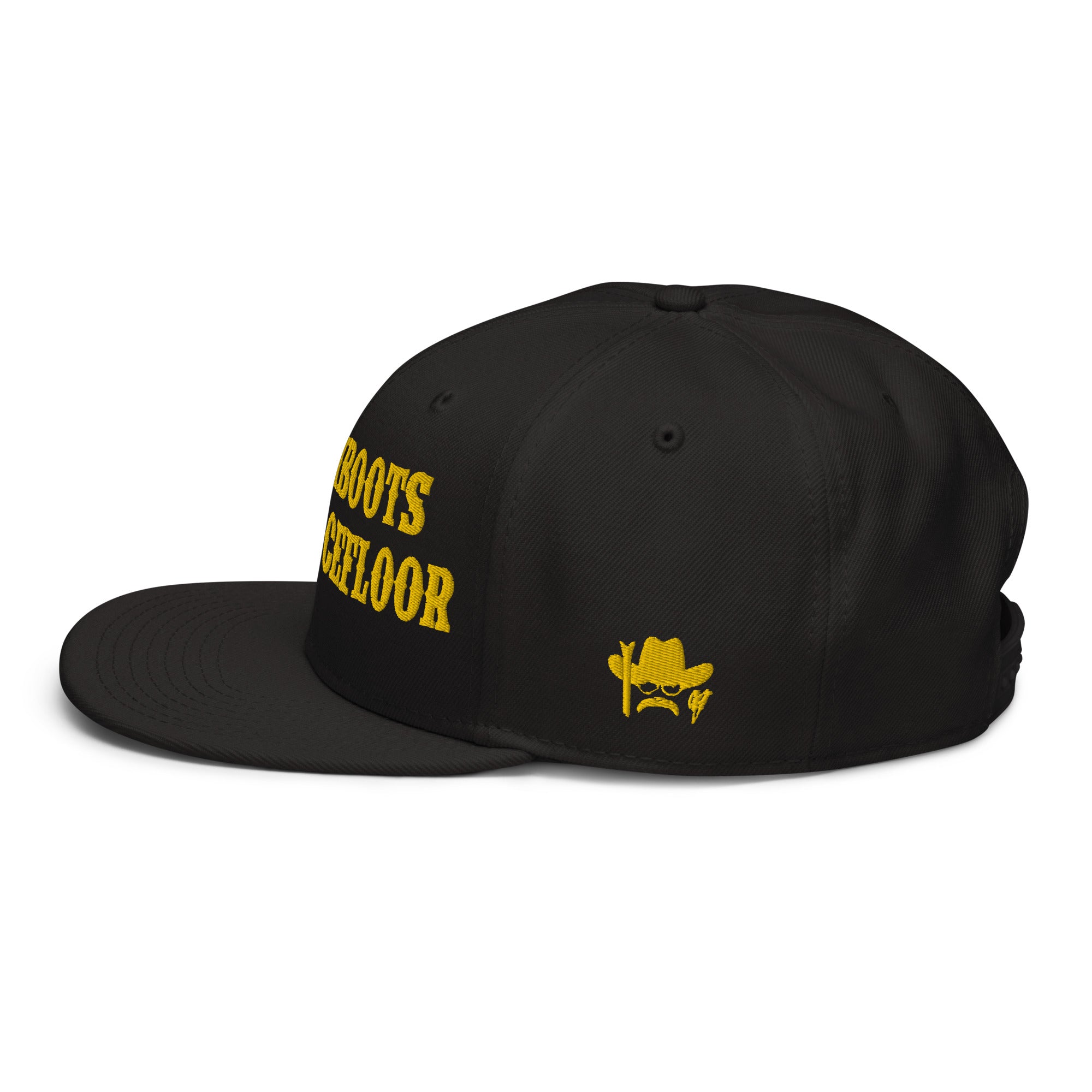 Casquette Snapback Otto Cap No Skiboots on Dancefloor Gold brodé sur 3 côtés