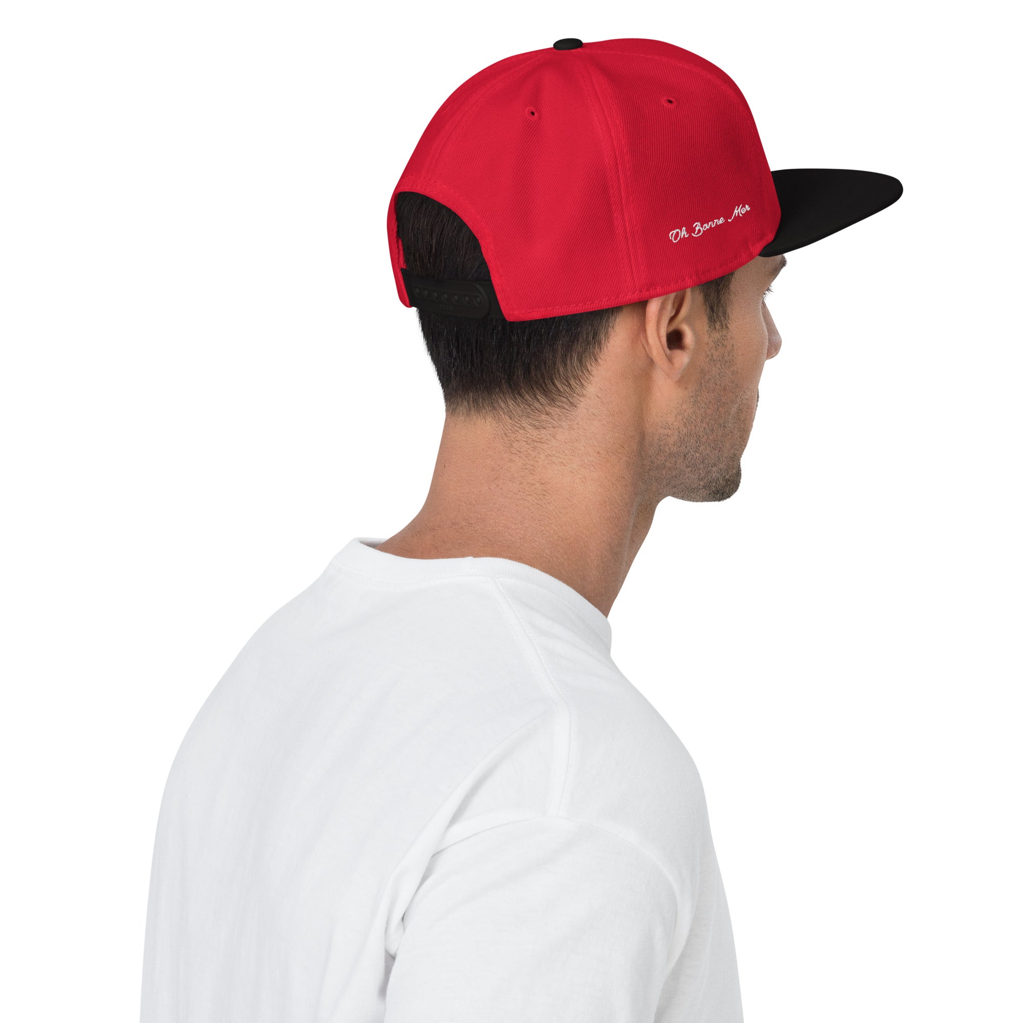 Two-Tone Snapback Otto Cap Croix de Camargue White (3 sides)