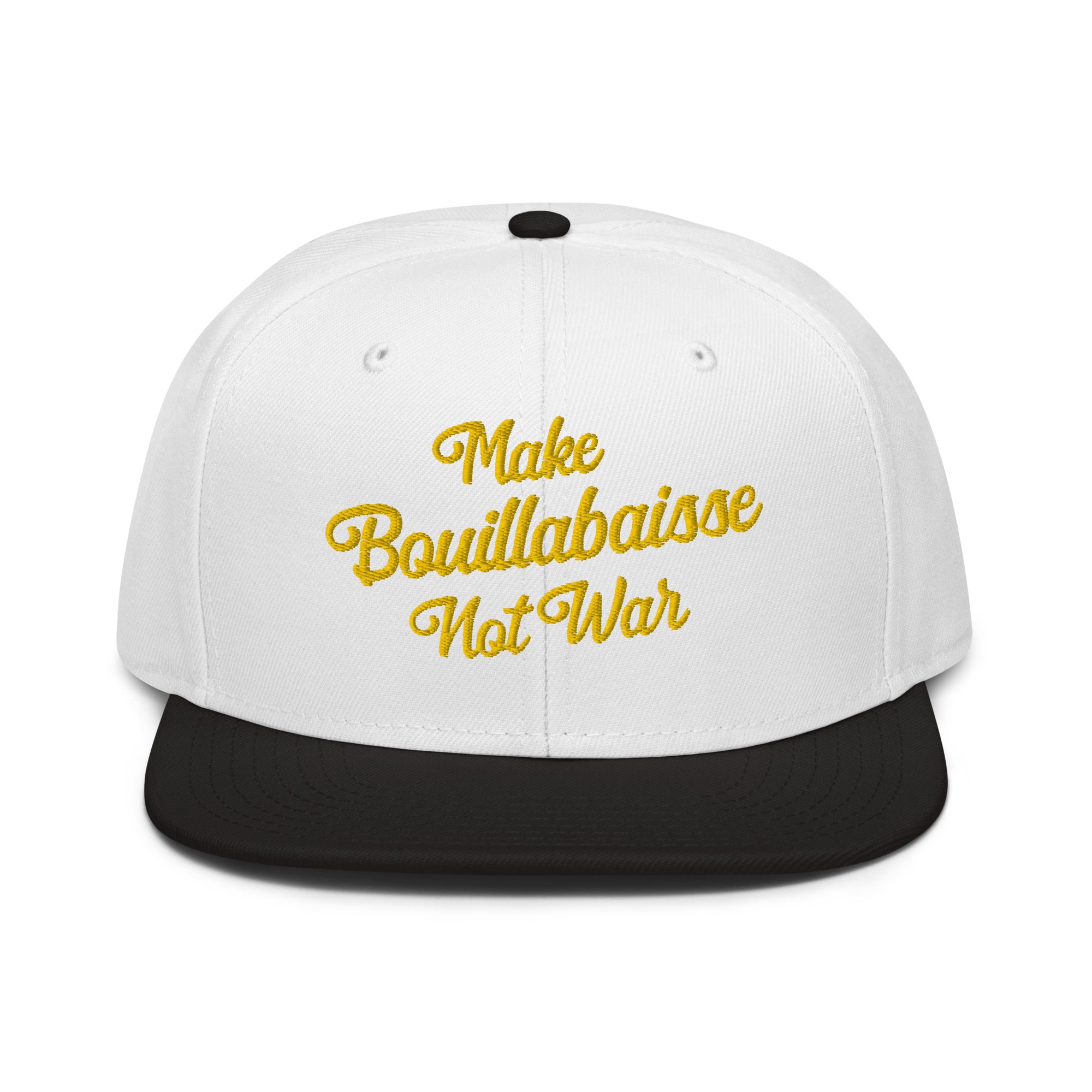 Two-Tone Snapback Otto Cap Make Bouillabaisse Not War