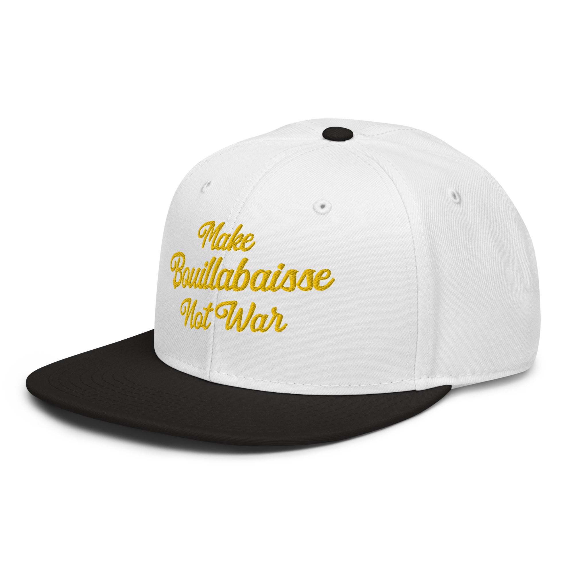 Two-Tone Snapback Otto Cap Make Bouillabaisse Not War