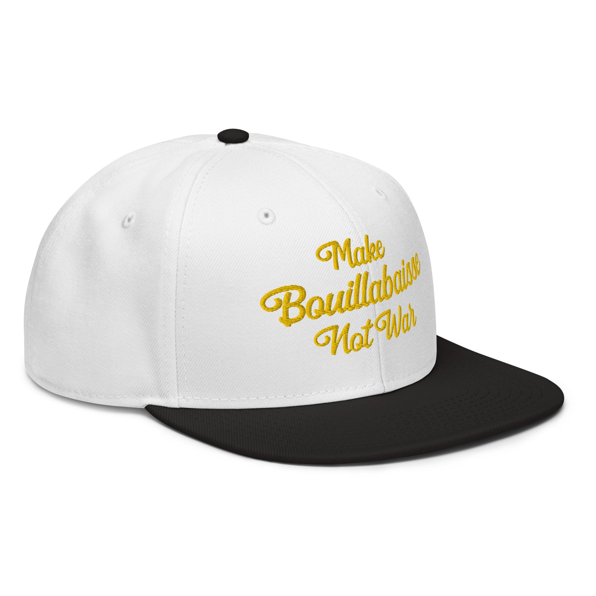 Two-Tone Snapback Otto Cap Make Bouillabaisse Not War