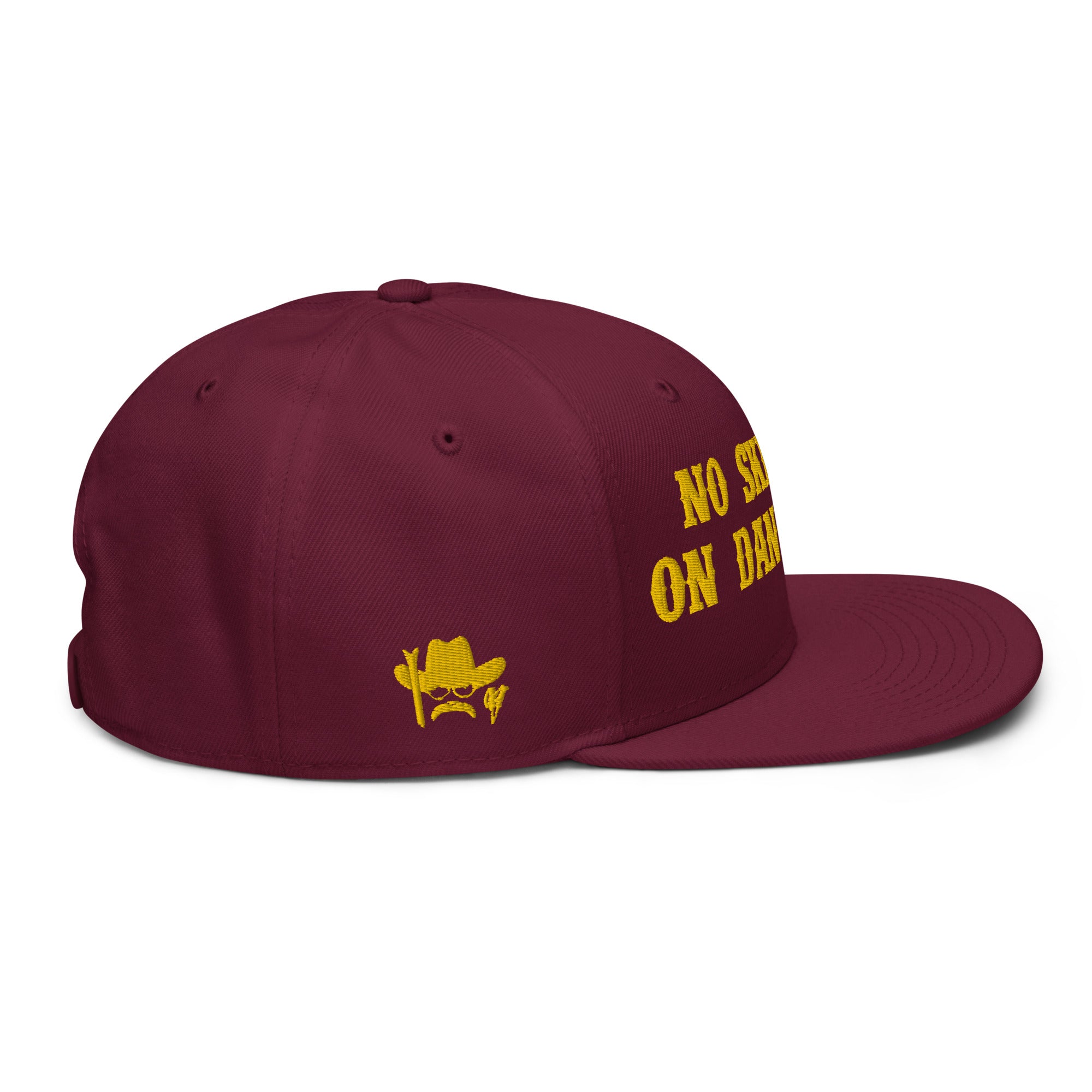 Casquette Snapback Otto Cap No Skiboots on Dancefloor Gold brodé sur 3 côtés