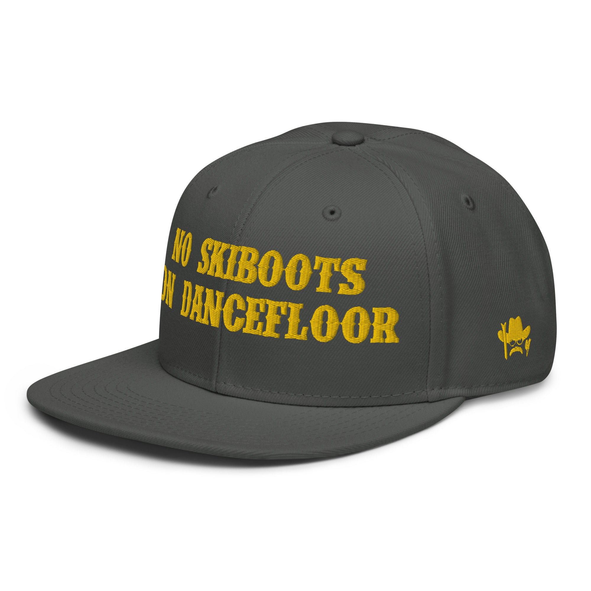 Casquette Snapback Otto Cap No Skiboots on Dancefloor Gold brodé sur 3 côtés