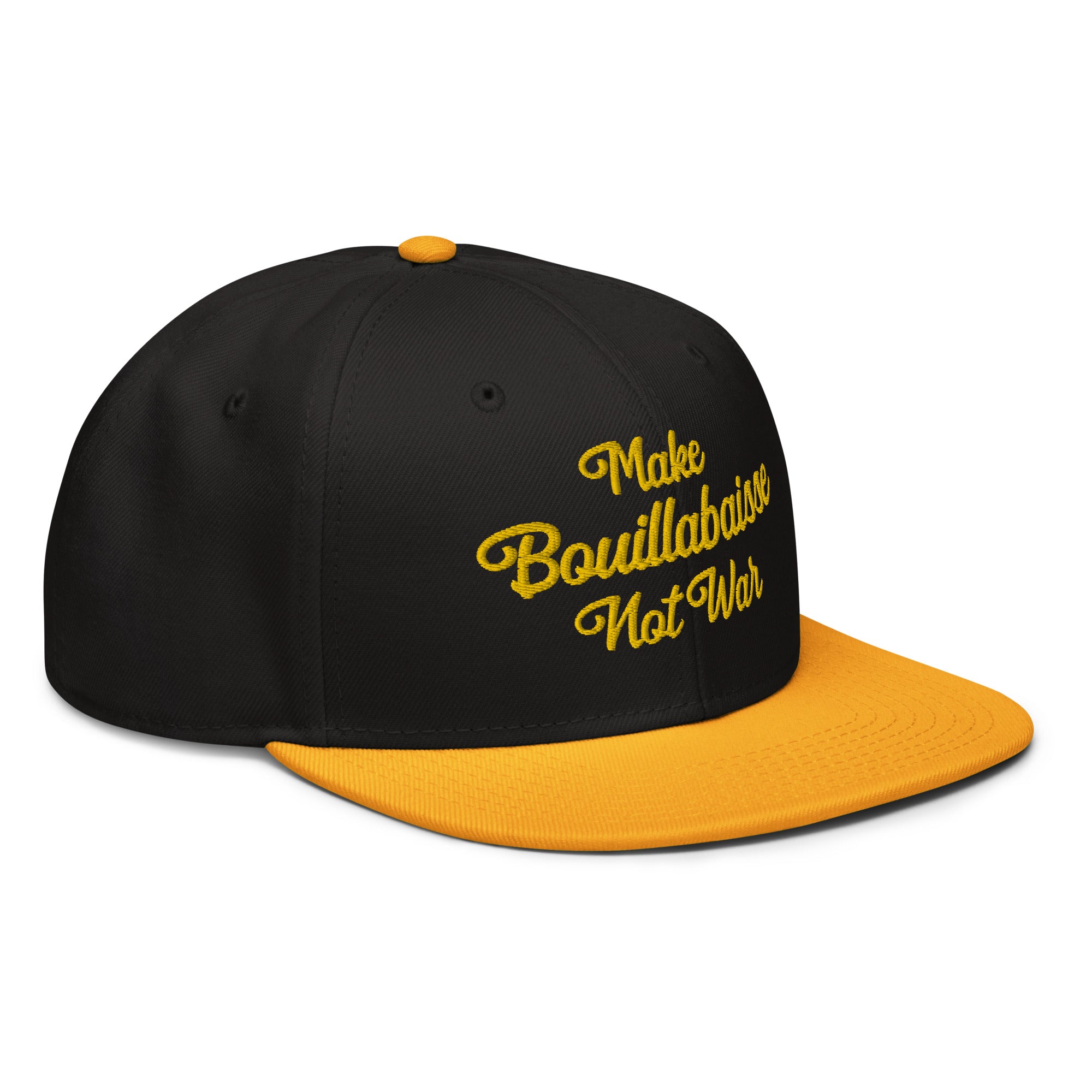 Two-Tone Snapback Otto Cap Make Bouillabaisse Not War