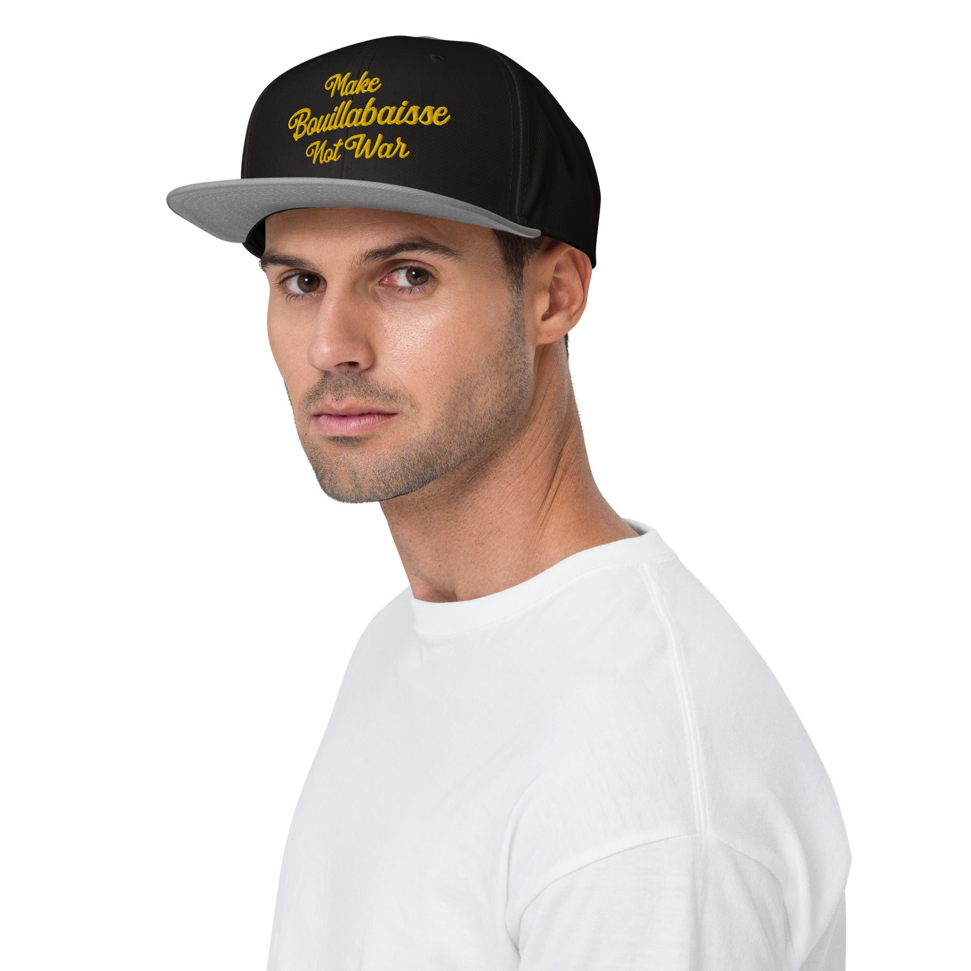 Two-Tone Snapback Otto Cap Make Bouillabaisse Not War