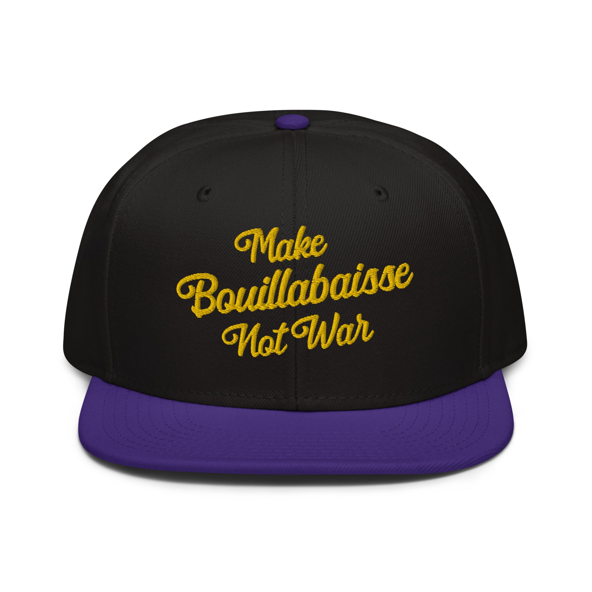 Two-Tone Snapback Otto Cap Make Bouillabaisse Not War