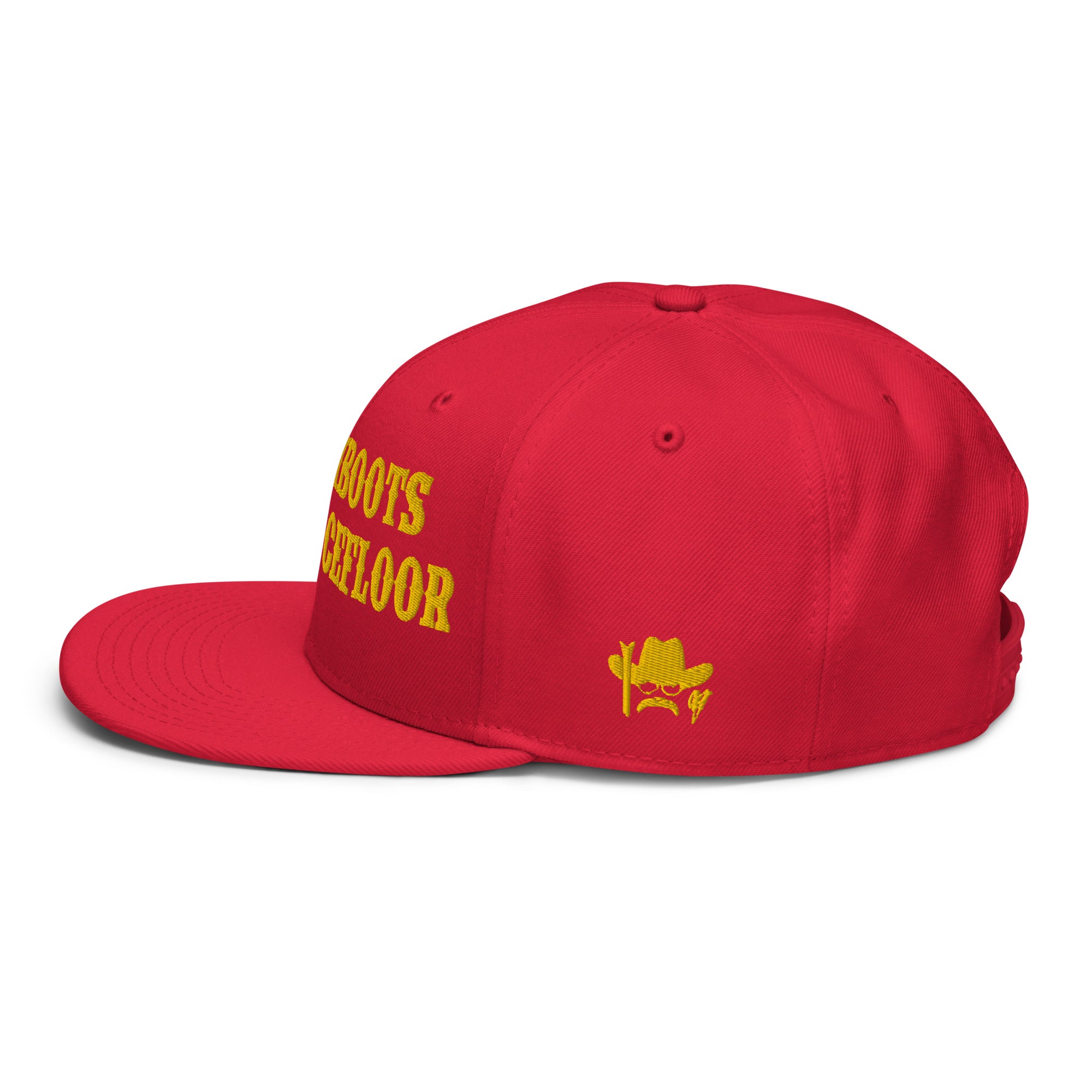 Casquette Snapback Otto Cap No Skiboots on Dancefloor Gold brodé sur 3 côtés