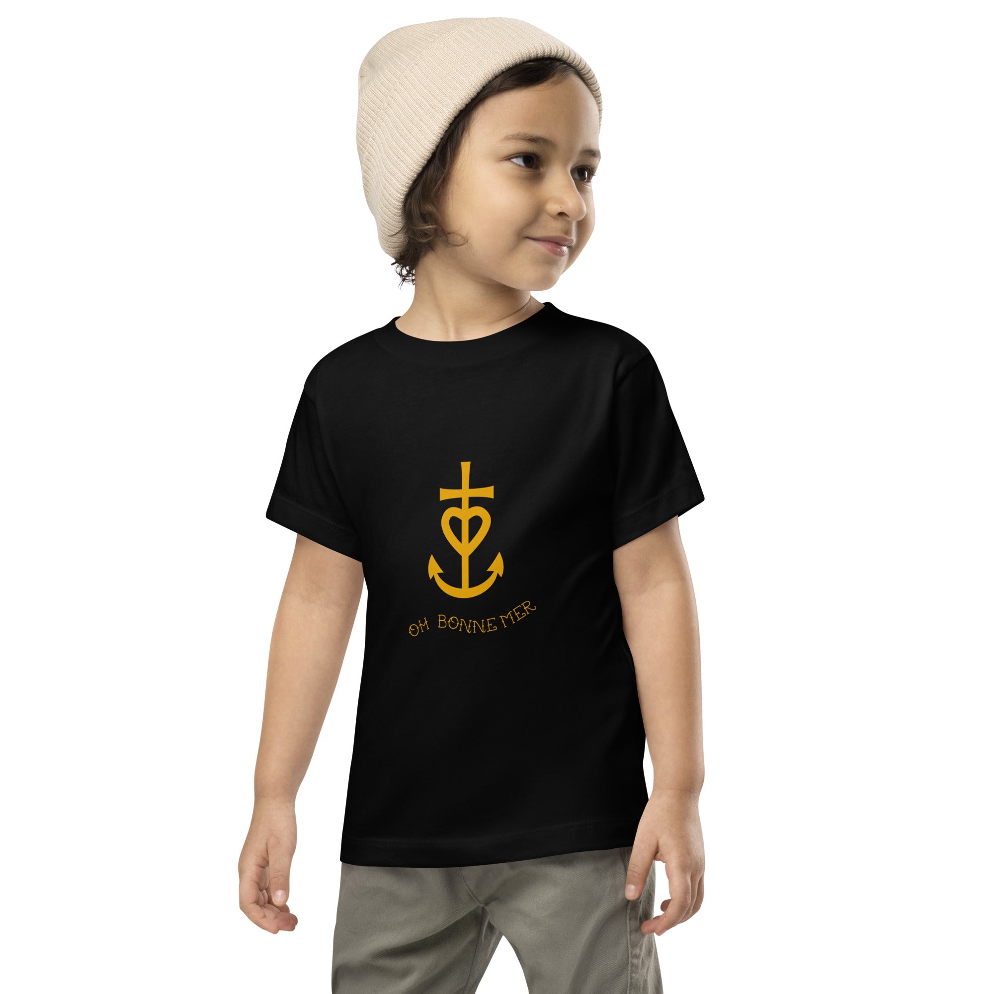 T-shirt pour enfant en bas âge Croix de Camargue dorée