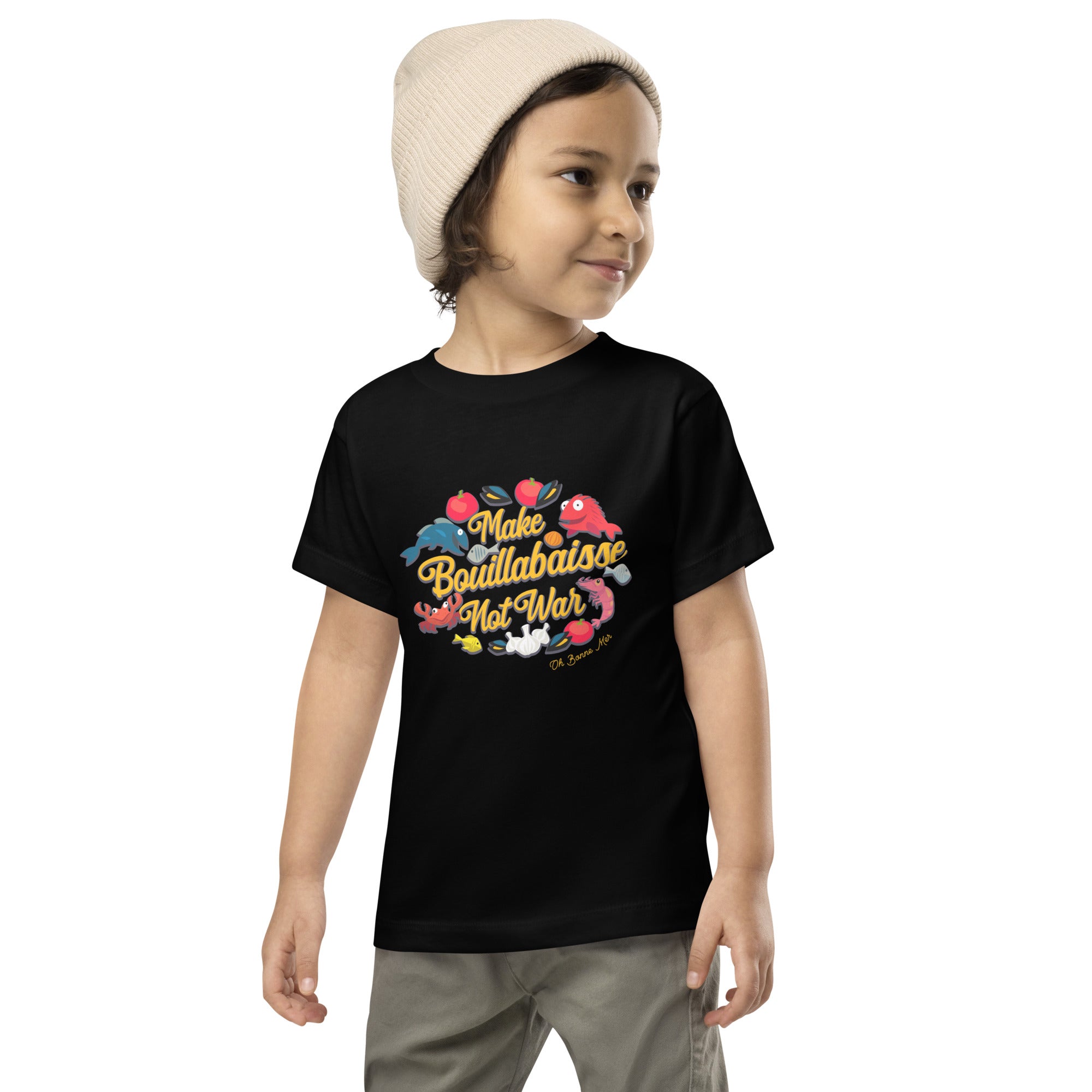 T-shirt pour enfant en bas âge Make Bouillabaisse Not War