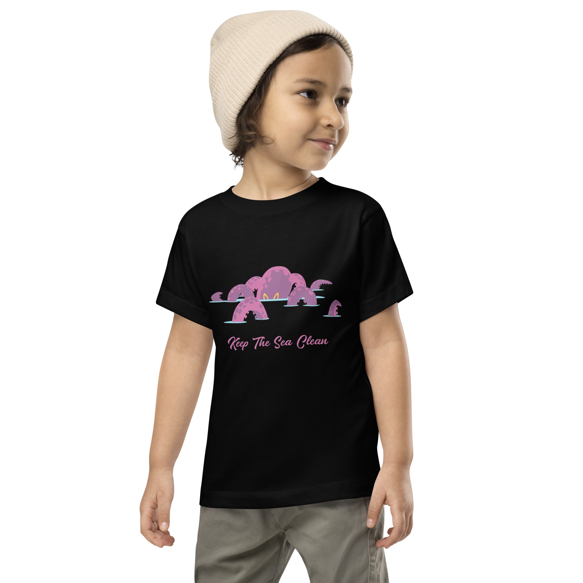 Toddler T-shirt Octopus Purple