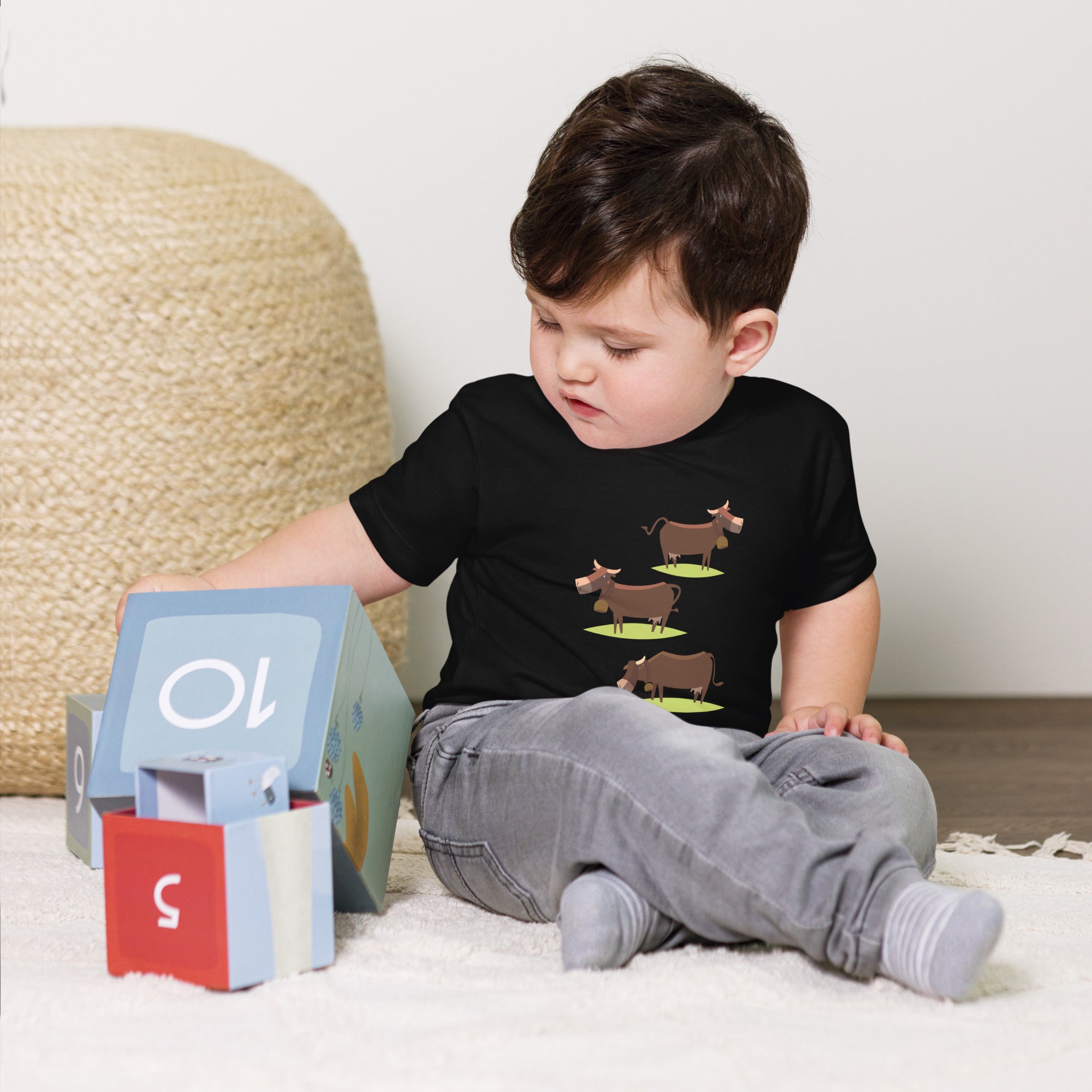 T-shirt pour enfant en bas âge Les Trois Vaches