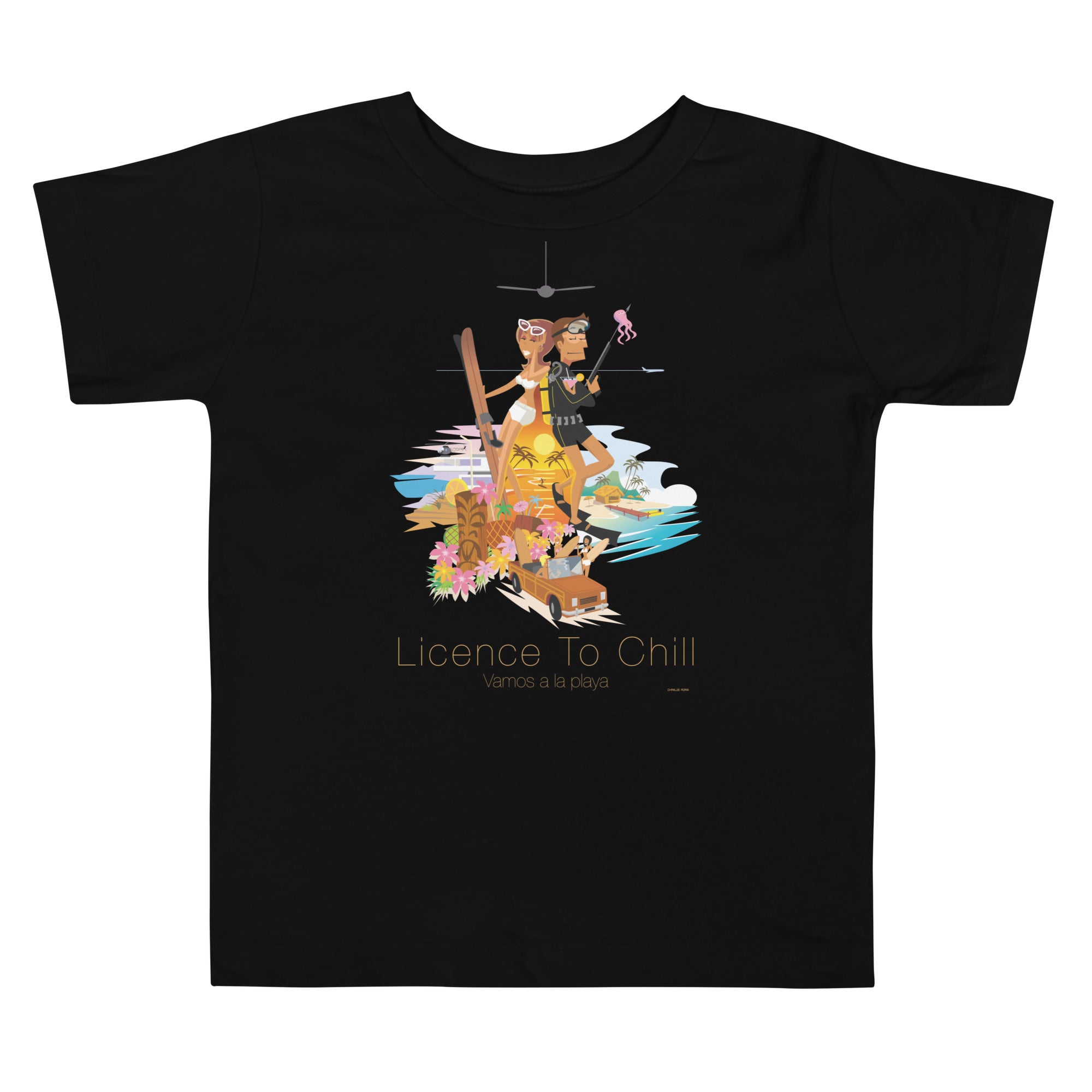 Toddler T-shirt License to Chill Vamos a la Playa