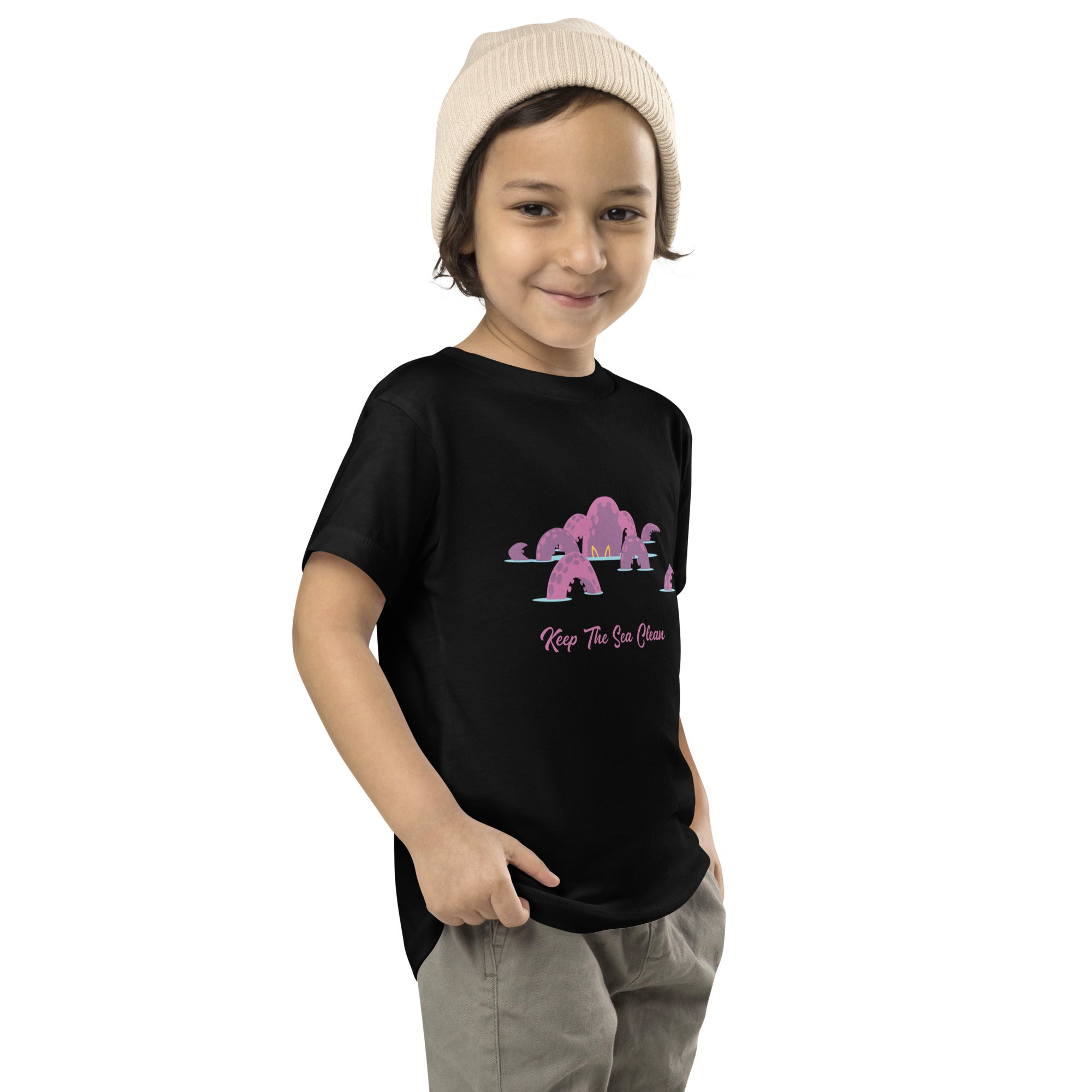 Toddler T-shirt Octopus Purple