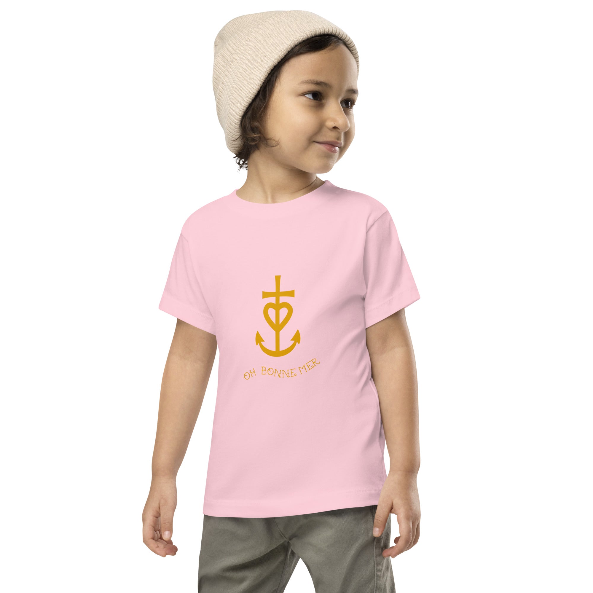 T-shirt pour enfant en bas âge Croix de Camargue dorée