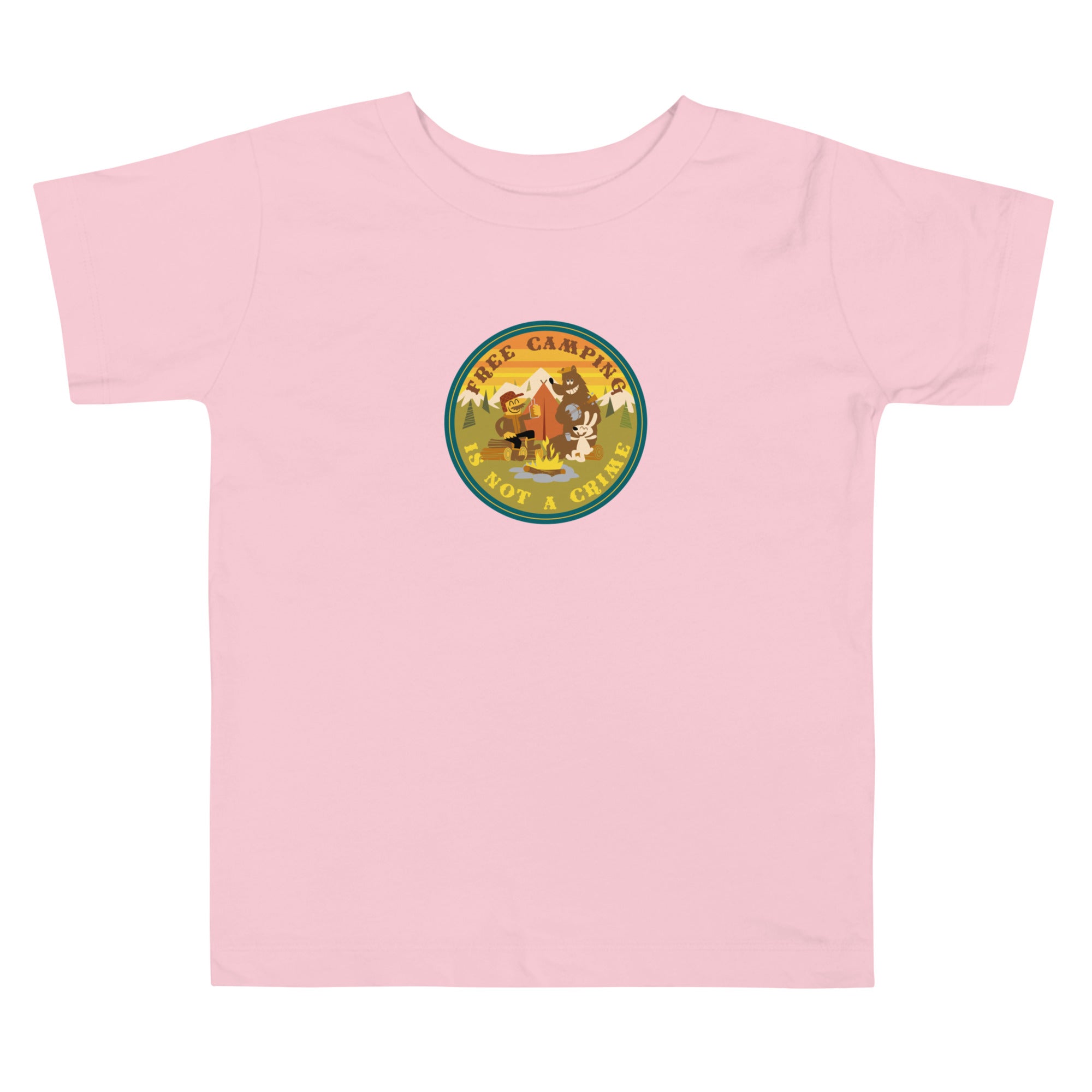 Toddler T-shirt Free Camping is not a Crime