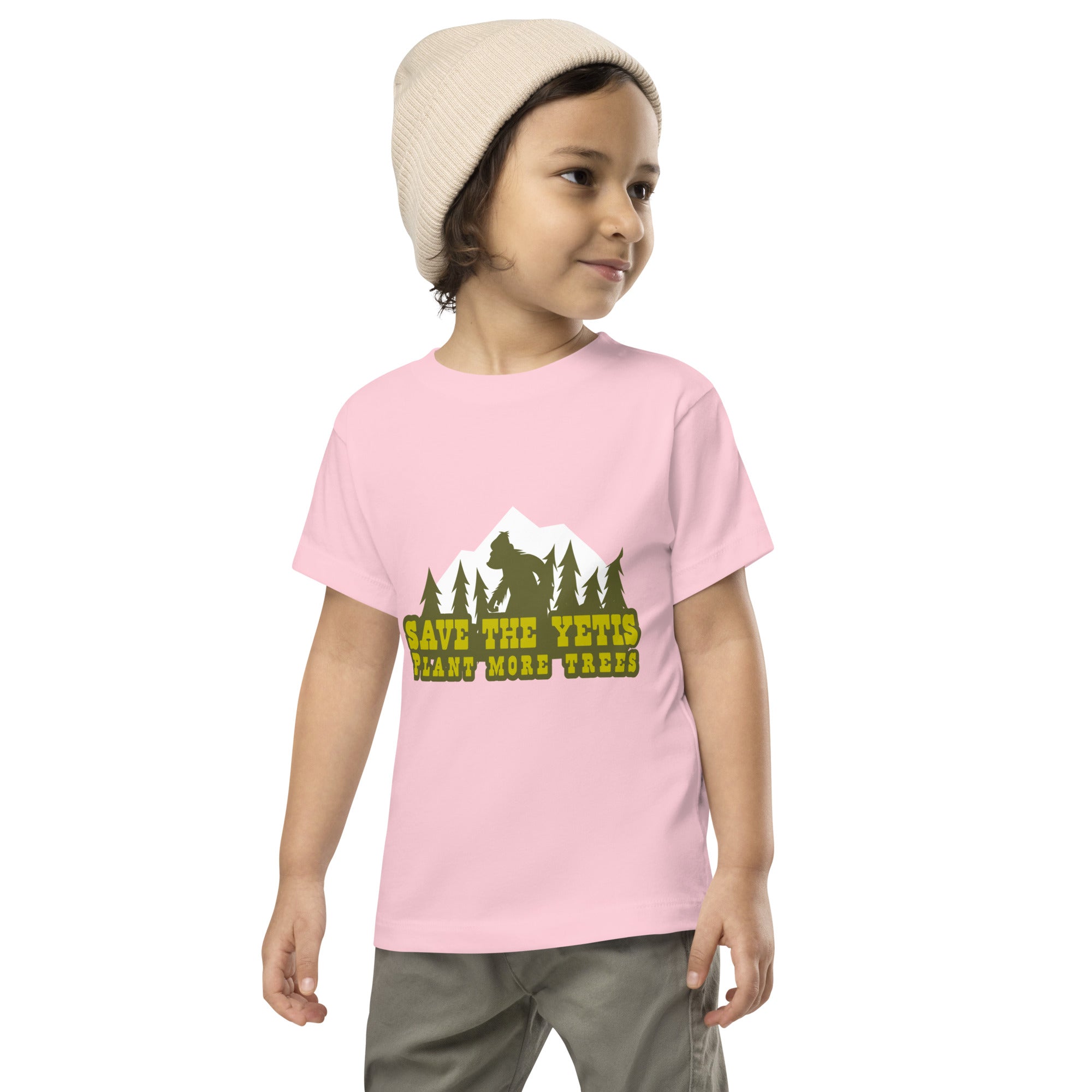 T-shirt pour enfant en bas âge Save the Yetis Plant more Trees