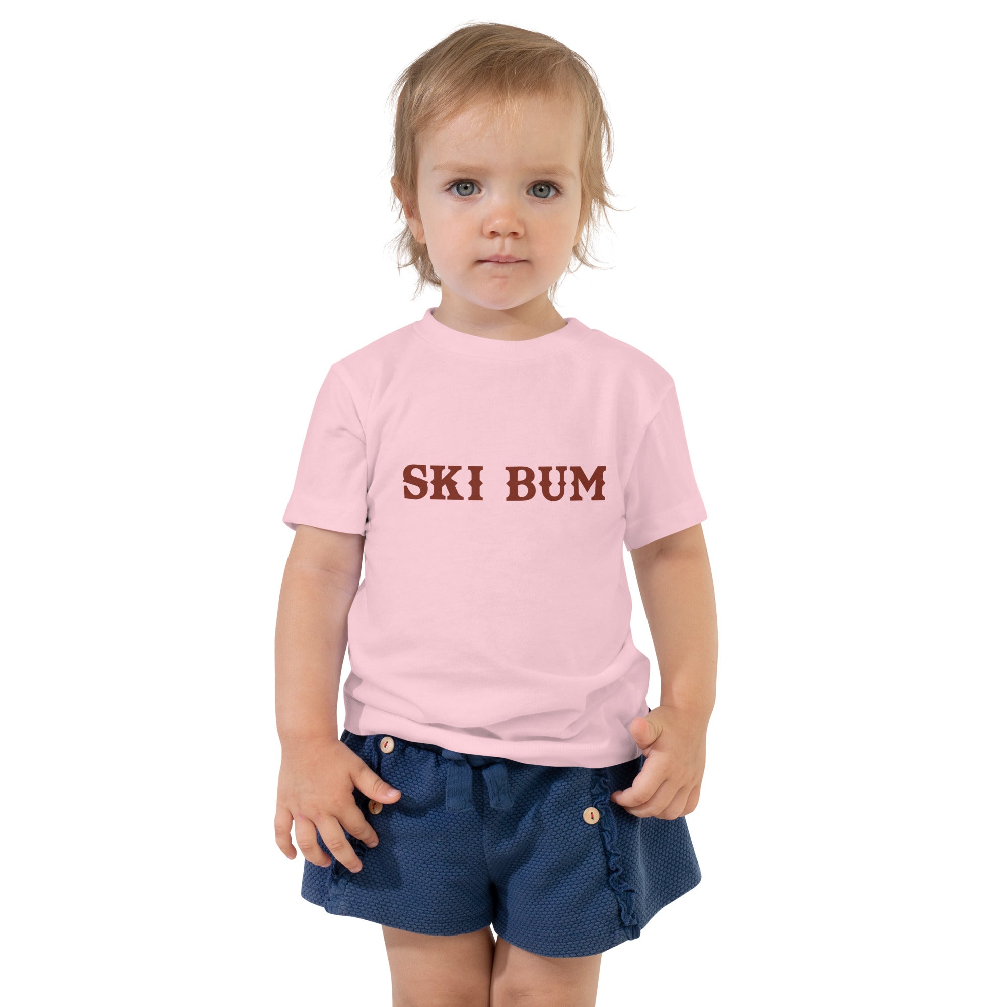 Toddler T-shirt Ski Bum on light colors