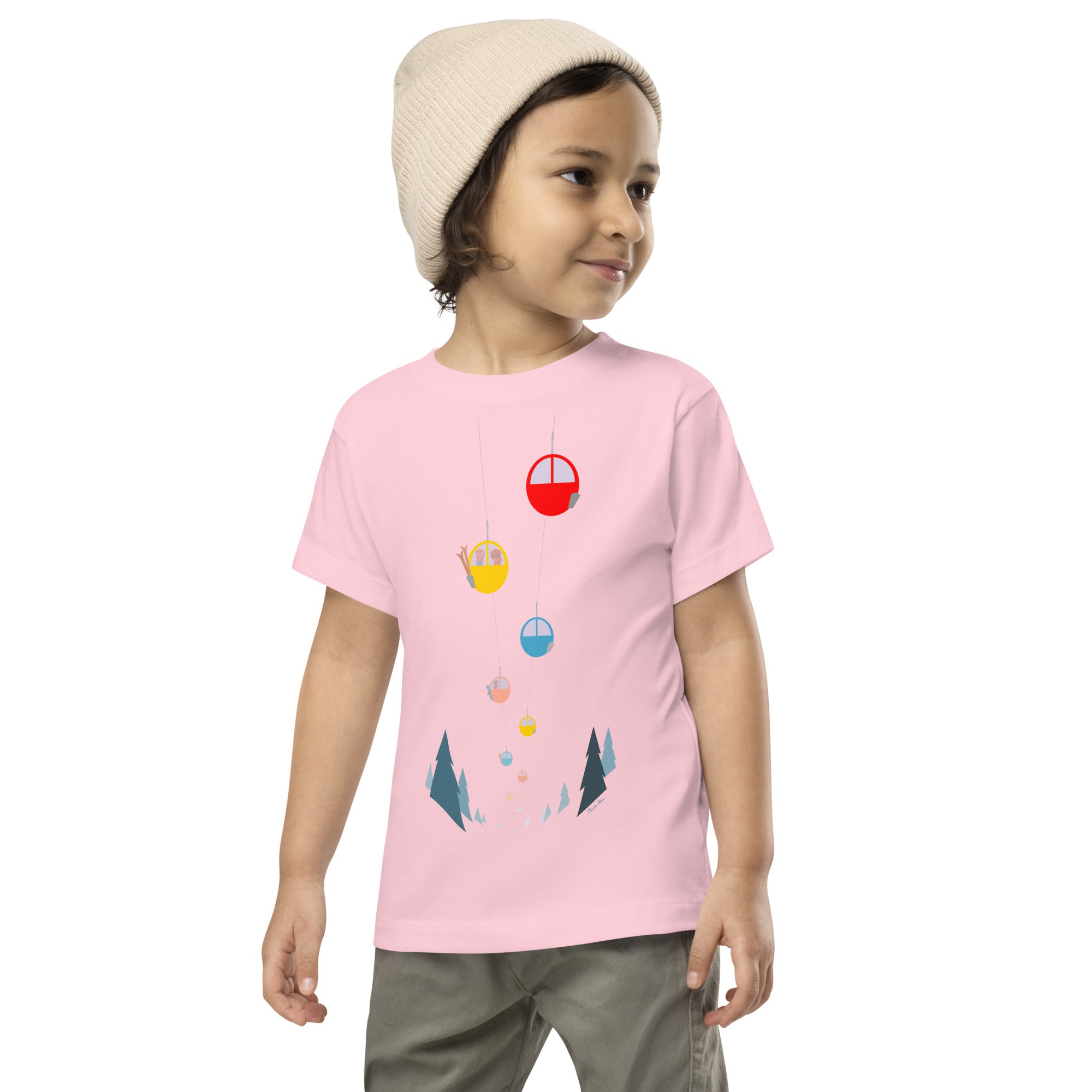 T-shirt pour enfant en bas âge Gondolas in the mist