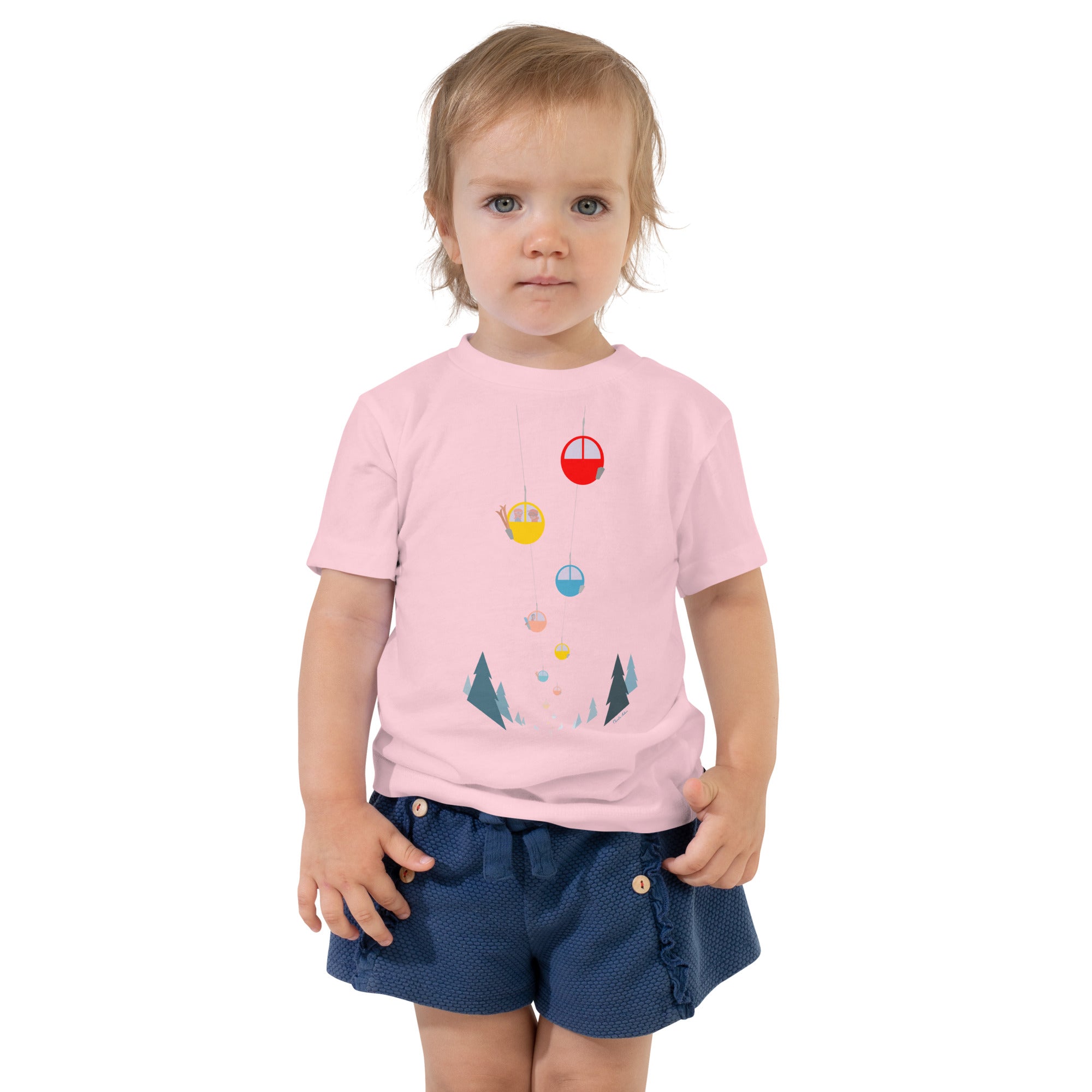T-shirt pour enfant en bas âge Gondolas in the mist
