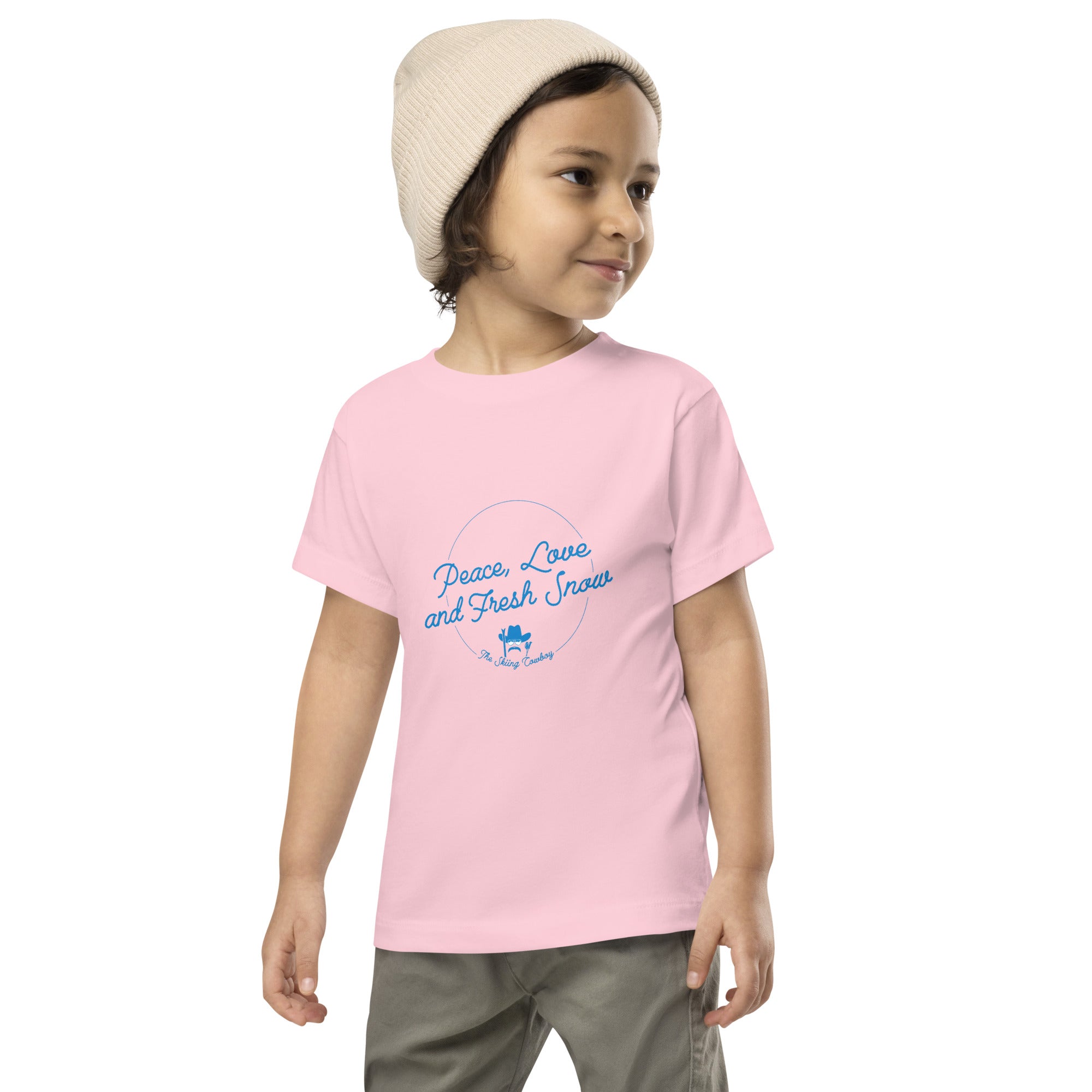 T-shirt pour enfant en bas âge Peace, Love and Fresh Snow