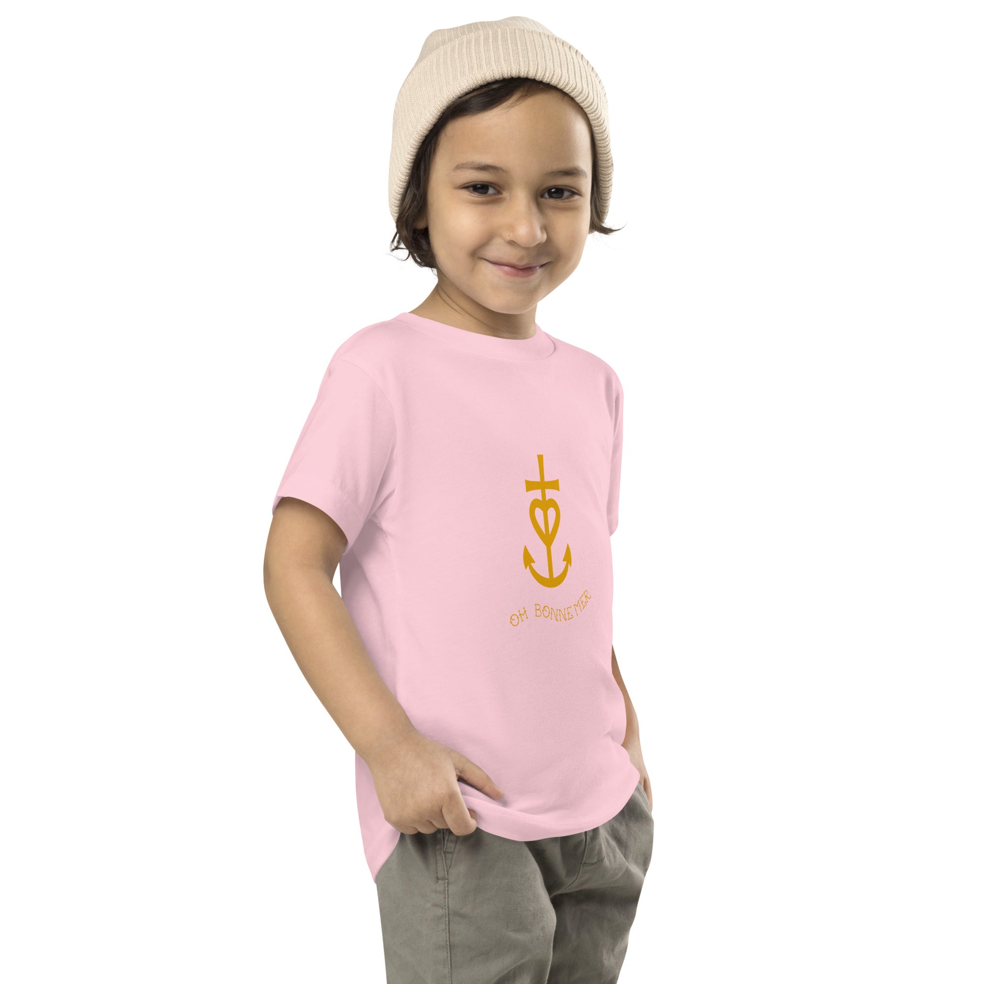 T-shirt pour enfant en bas âge Croix de Camargue dorée