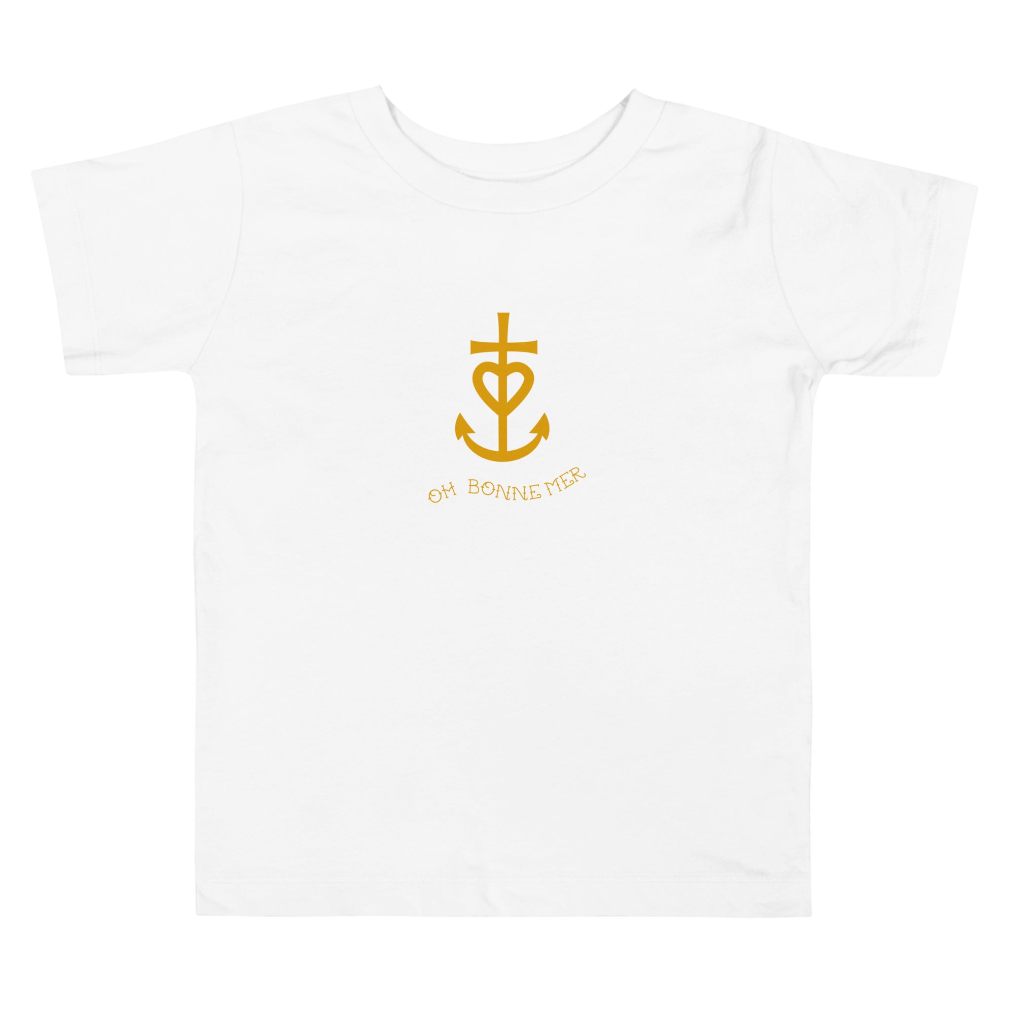 T-shirt pour enfant en bas âge Croix de Camargue dorée