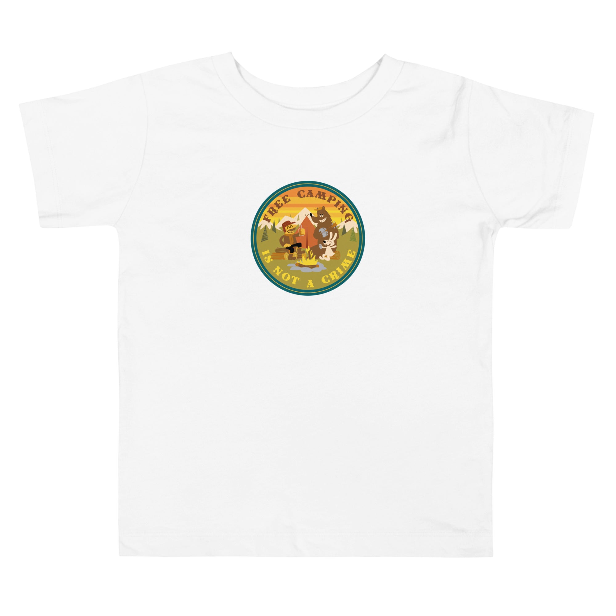 Toddler T-shirt Free Camping is not a Crime