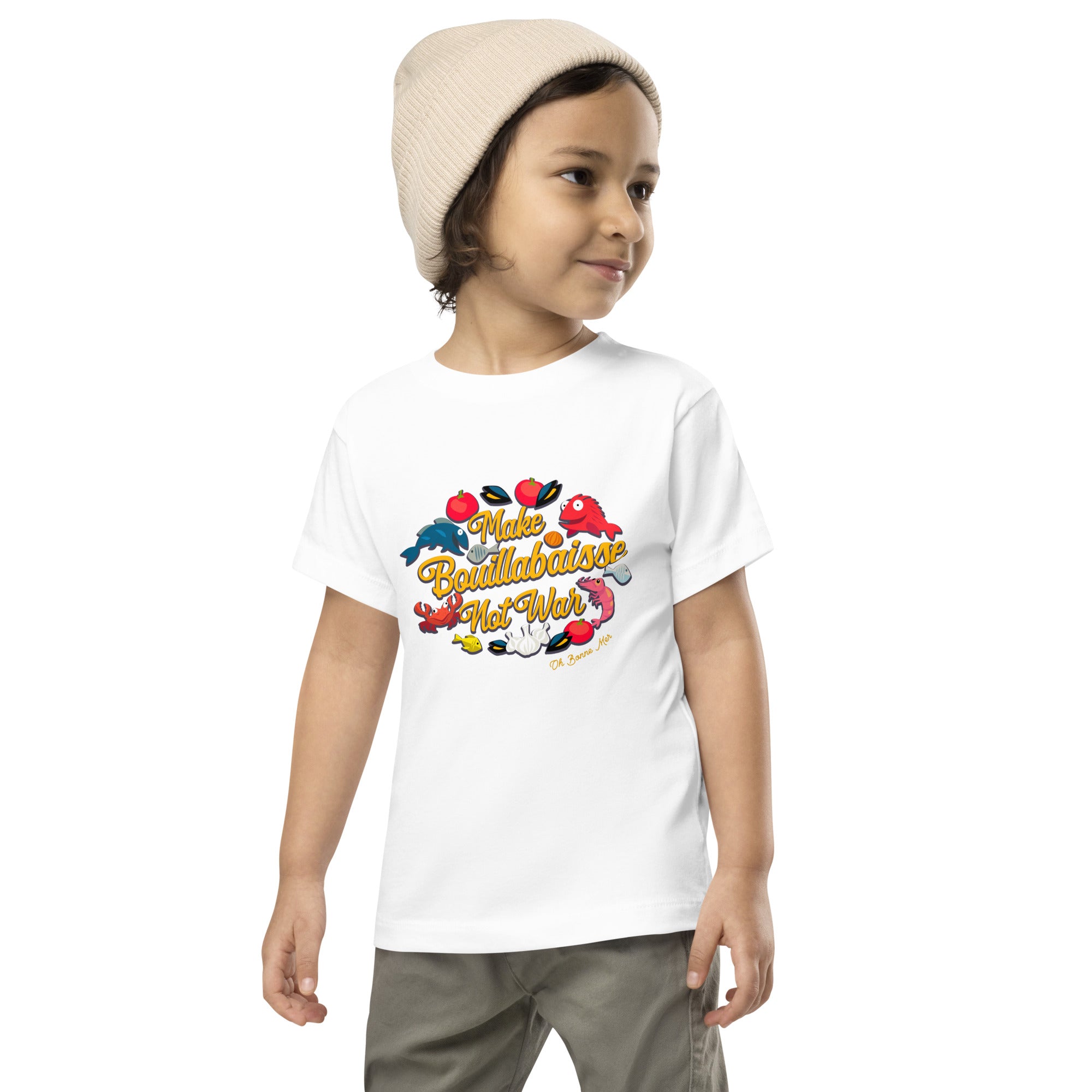 T-shirt pour enfant en bas âge Make Bouillabaisse Not War