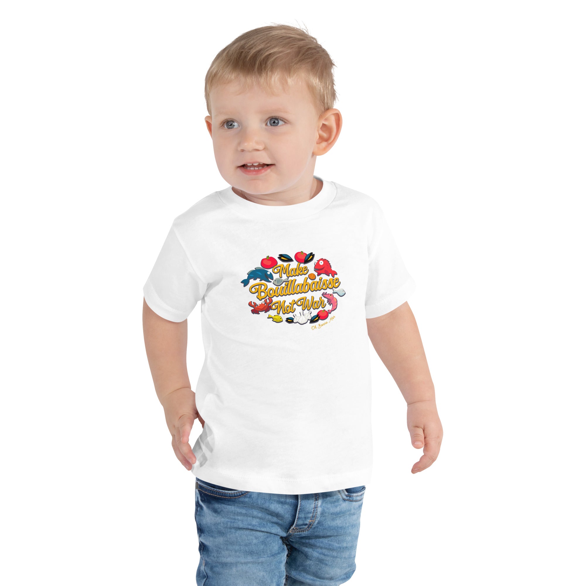 T-shirt pour enfant en bas âge Make Bouillabaisse Not War