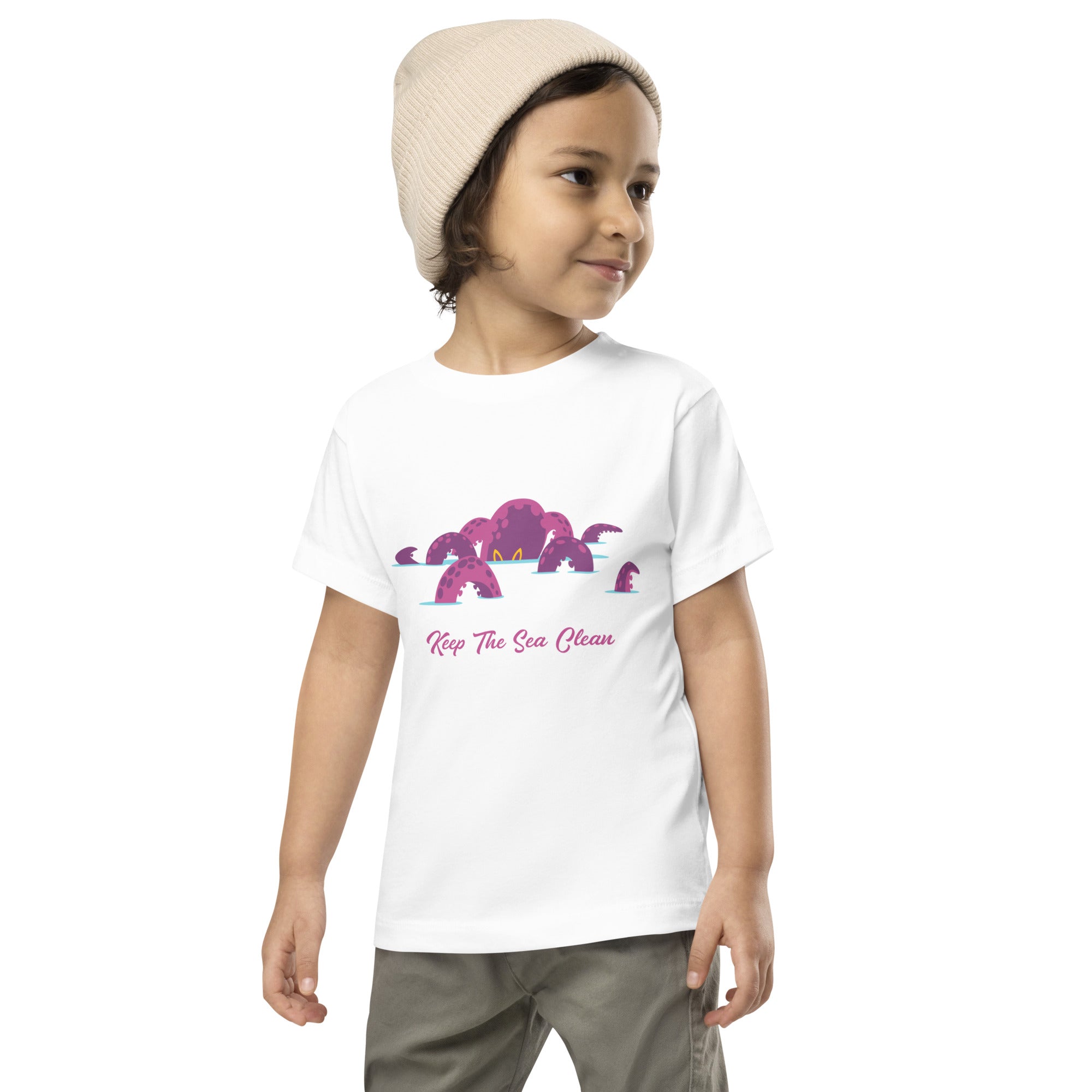 Toddler T-shirt Octopus Purple