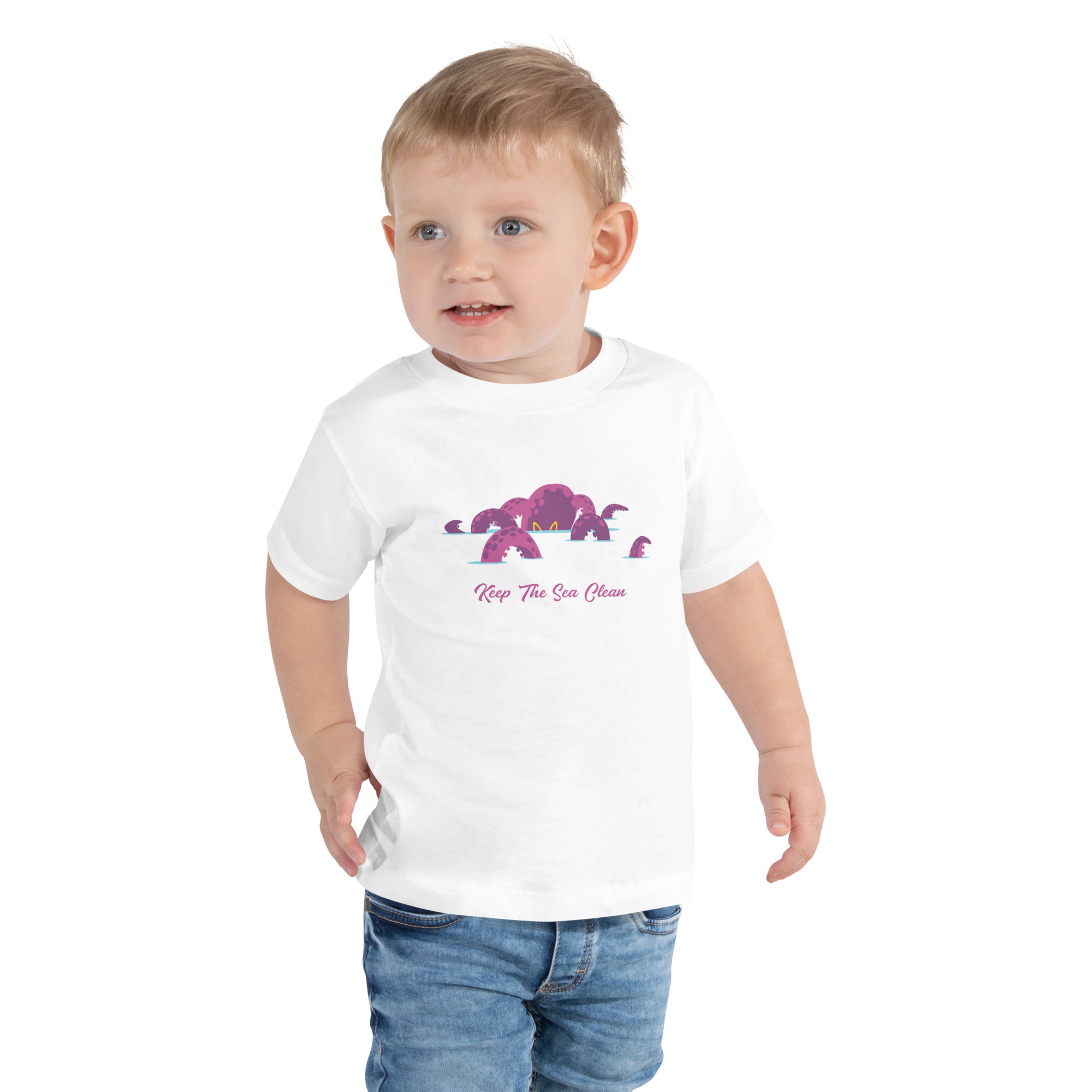 Toddler T-shirt Octopus Purple