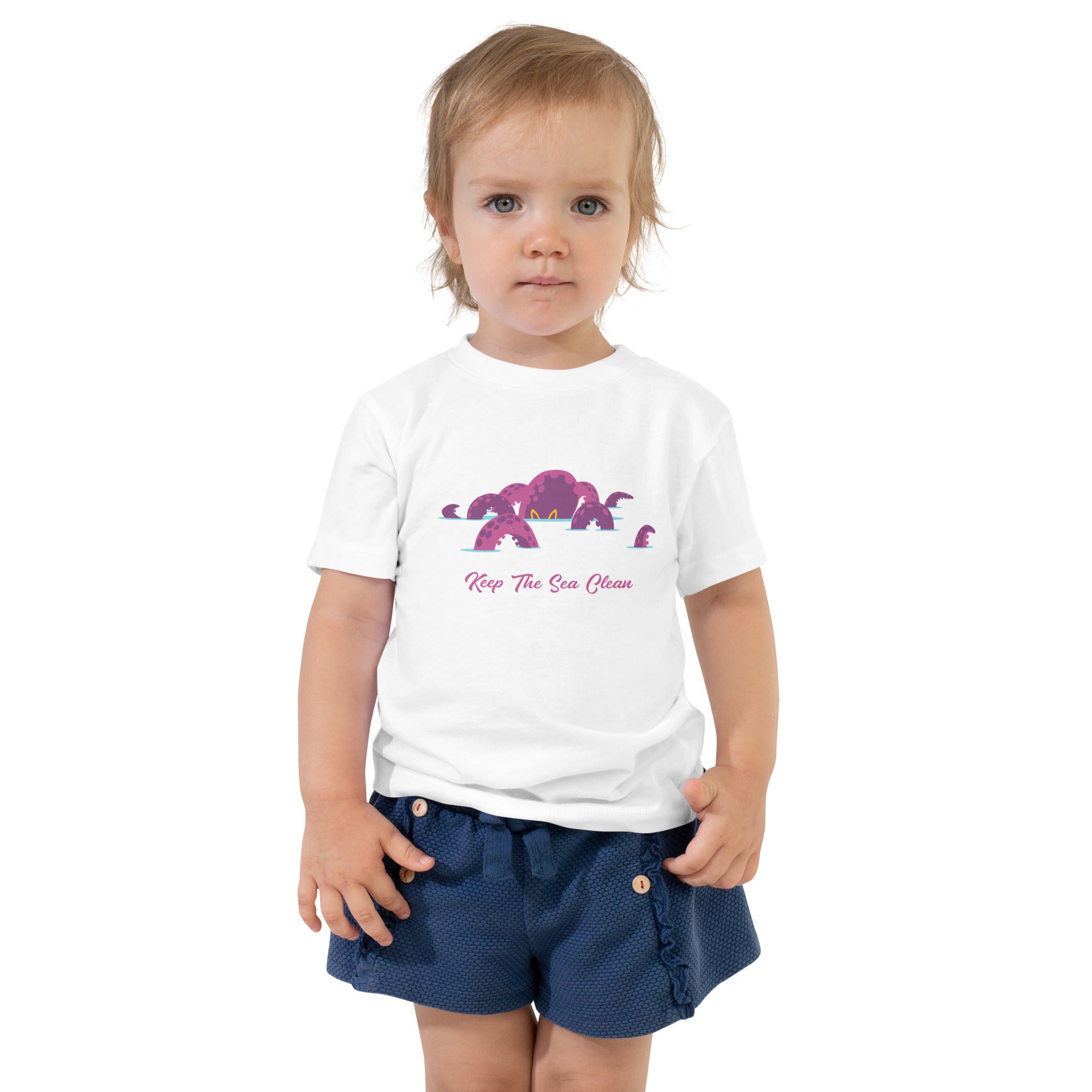 Toddler T-shirt Octopus Purple