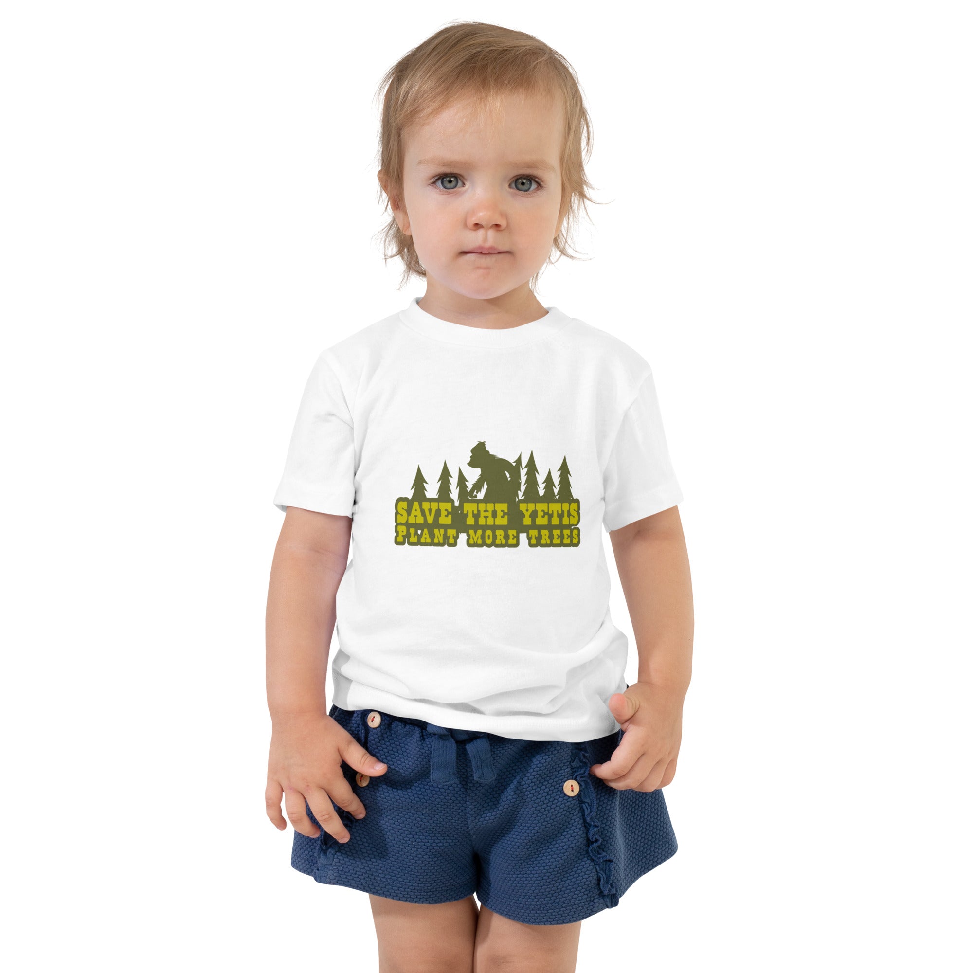 T-shirt pour enfant en bas âge Save the Yetis Plant more Trees