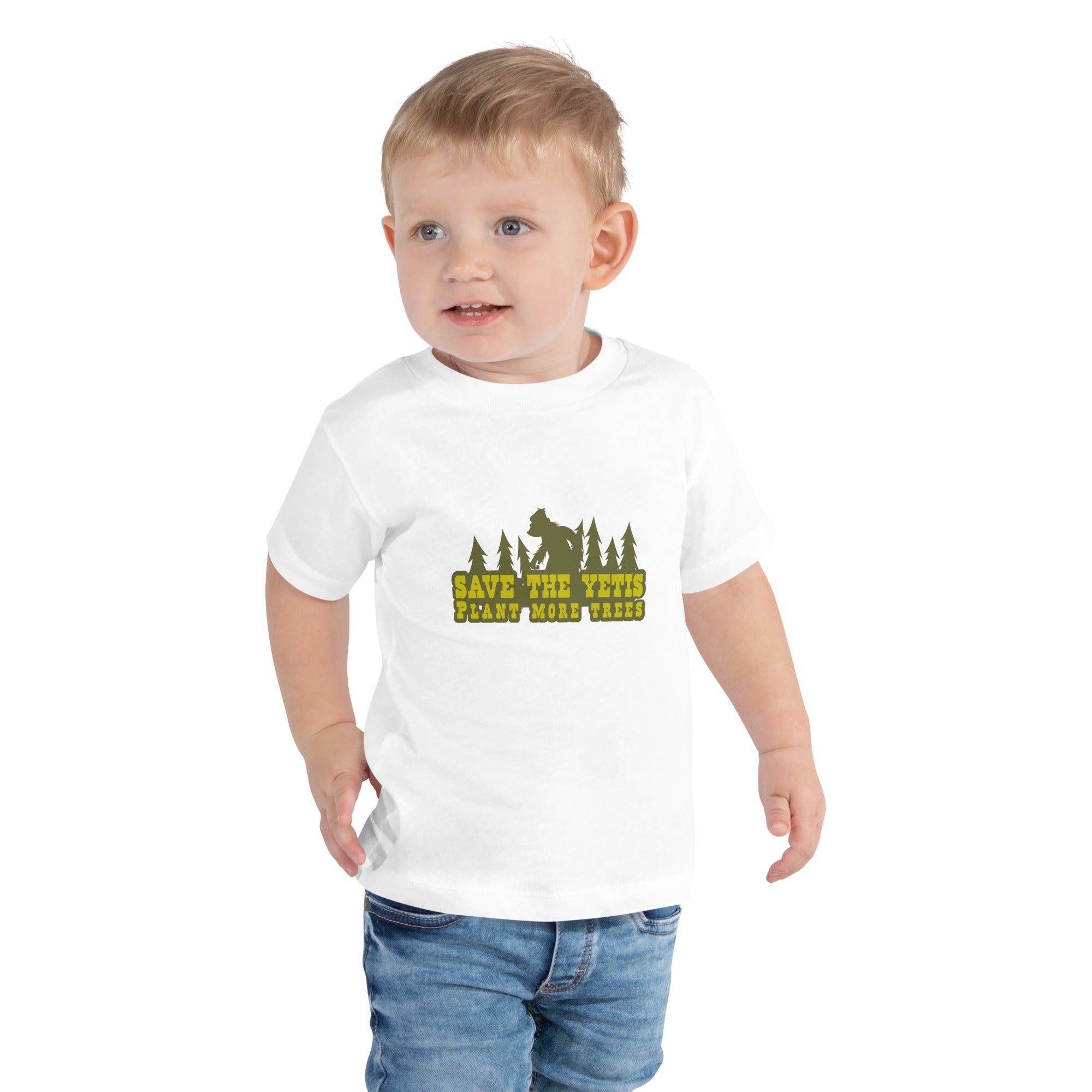 T-shirt pour enfant en bas âge Save the Yetis Plant more Trees