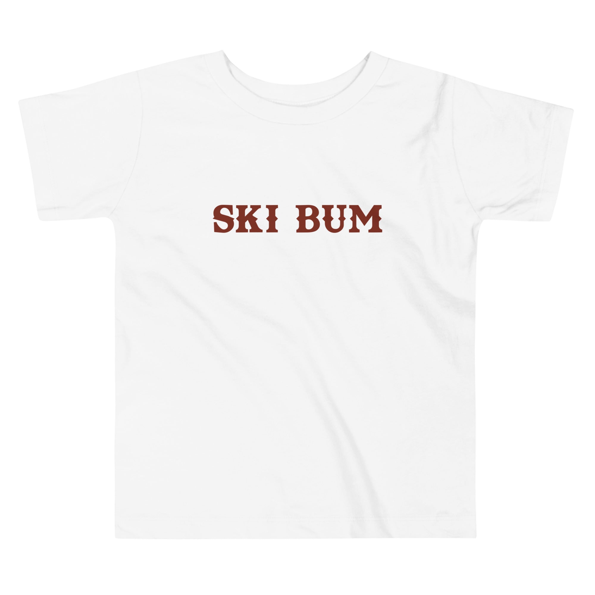 Toddler T-shirt Ski Bum on light colors