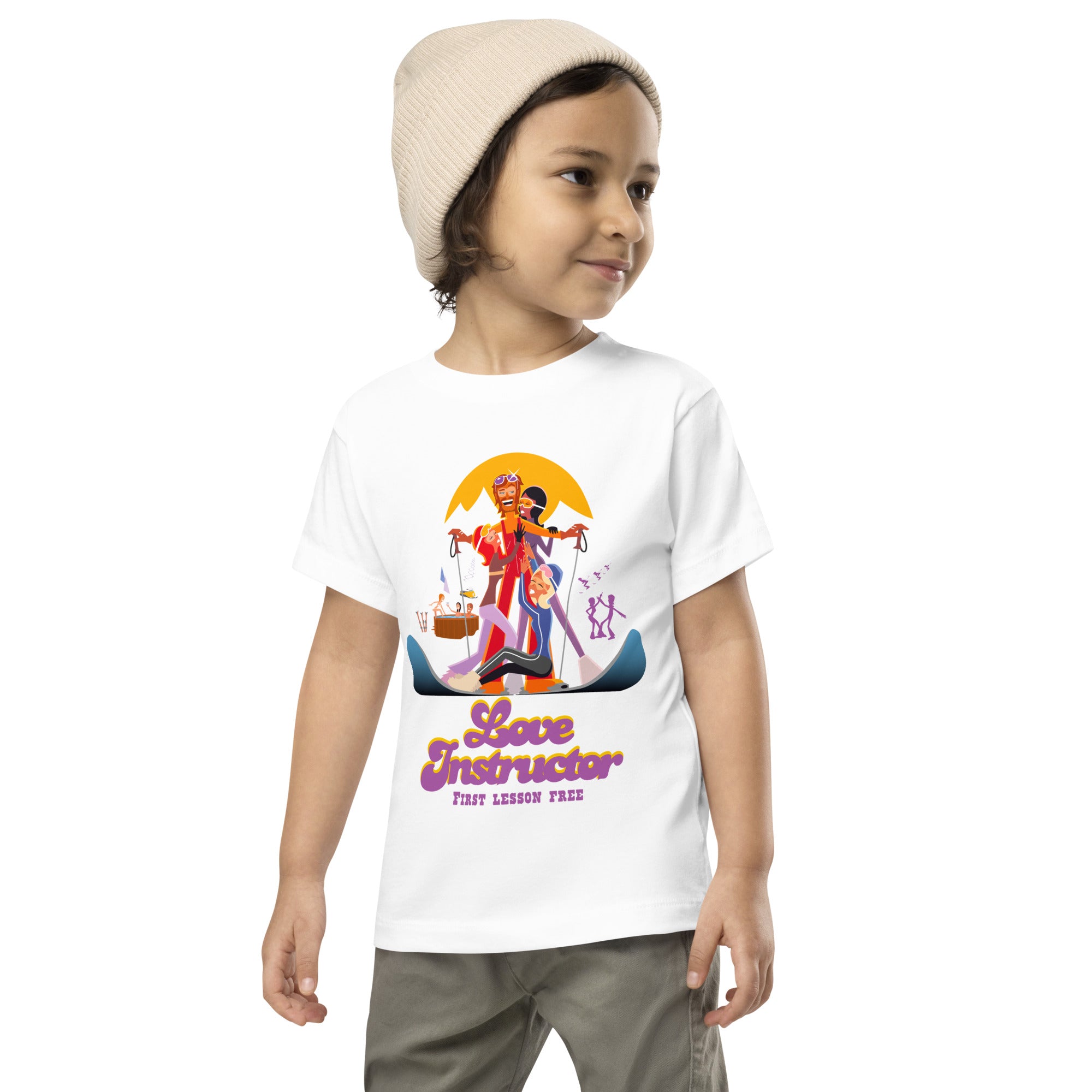 T-shirt pour enfant en bas âge Love Instructor First Lesson free