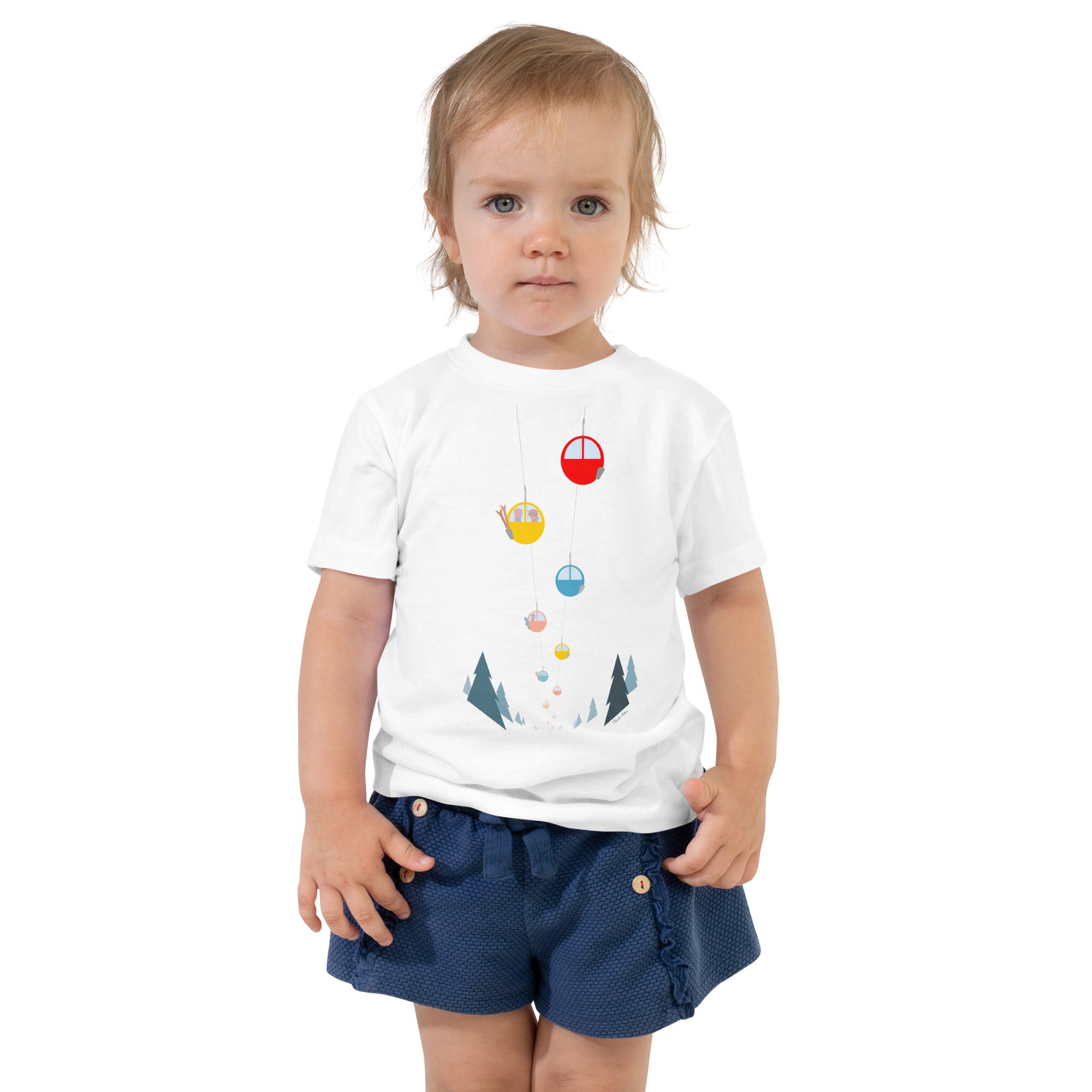 T-shirt pour enfant en bas âge Gondolas in the mist