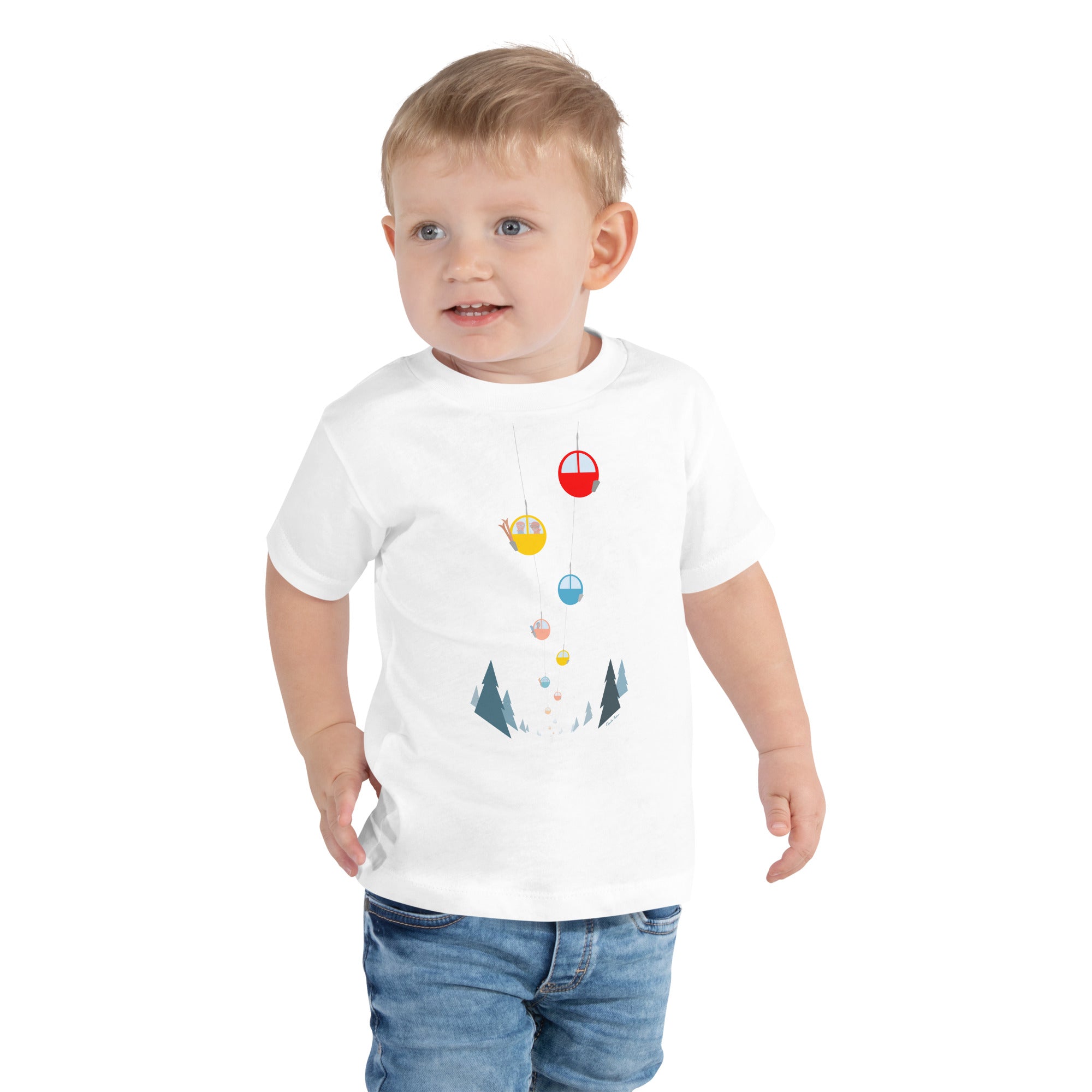 T-shirt pour enfant en bas âge Gondolas in the mist